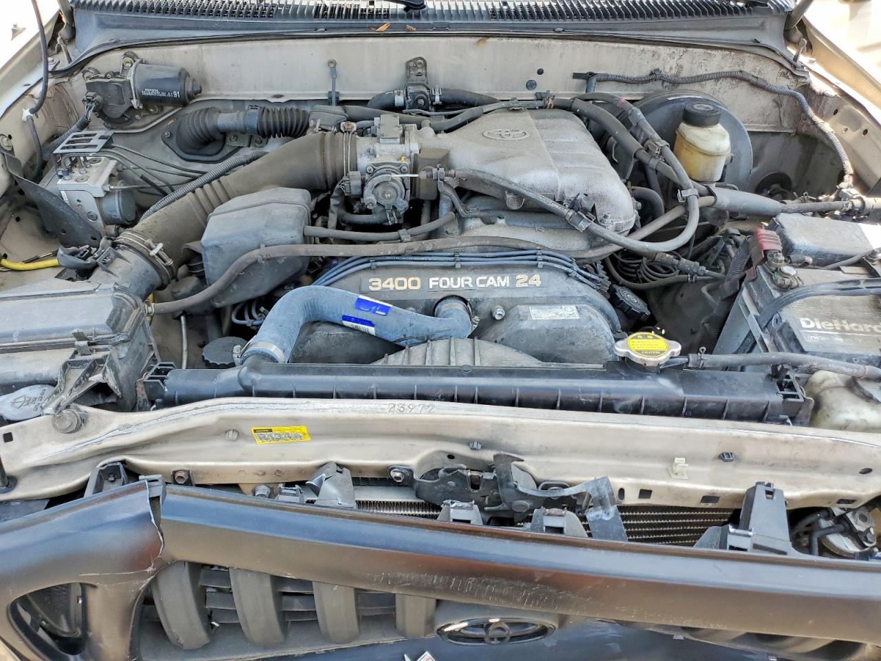 2004 Toyota Tacoma Double Cab Prerunner Золотой vin: 5TEGN92N04Z429254