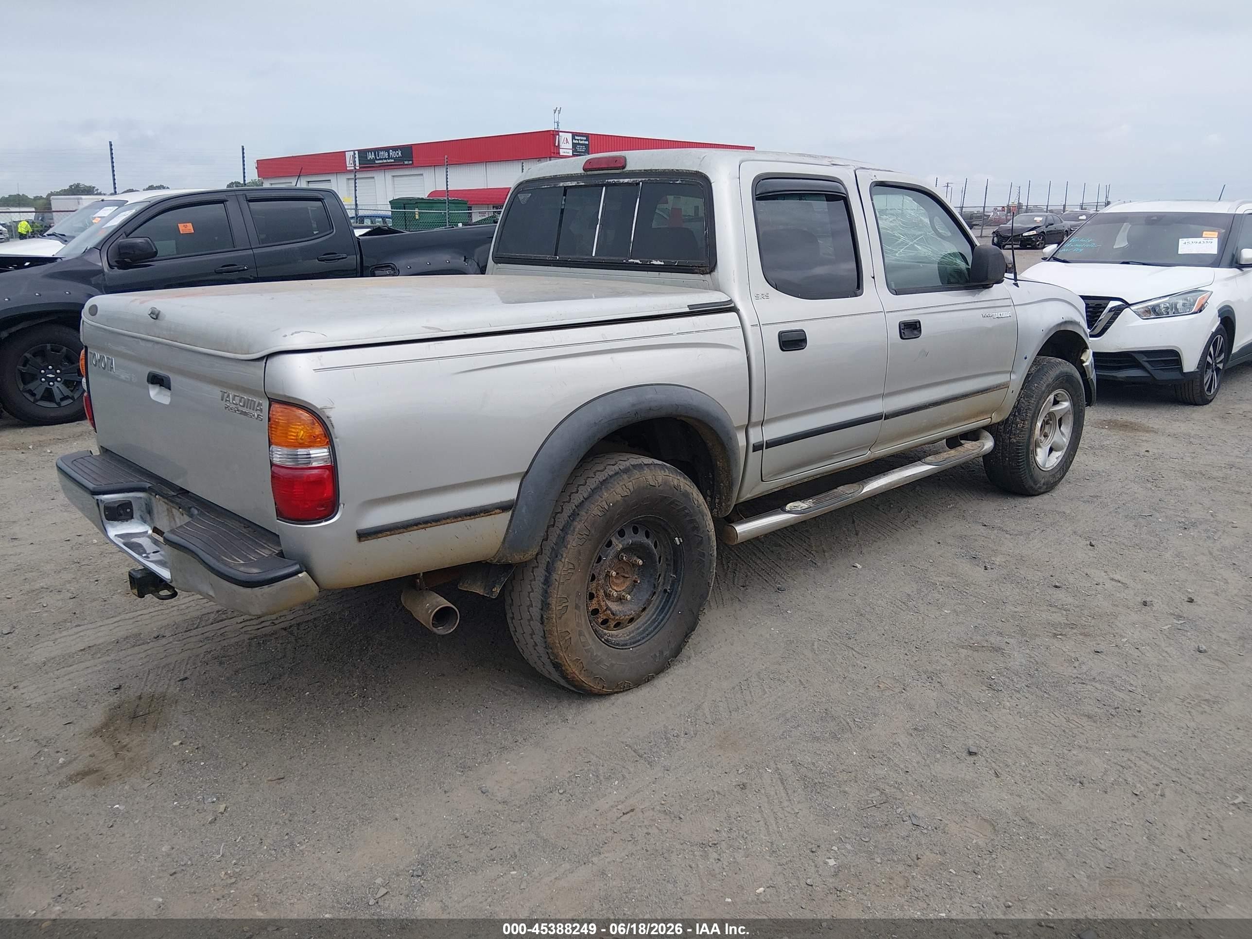2004 Toyota Tacoma Prerunner V6 Silver vin: 5TEGN92N04Z440478