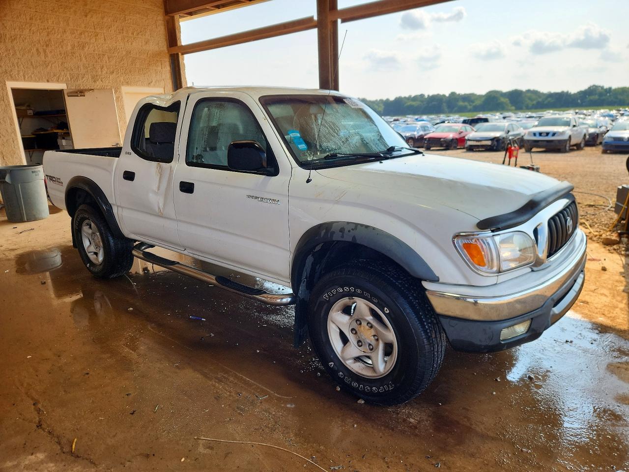 2001 Toyota Tacoma Double Cab Prerunner White vin: 5TEGN92N11Z735603
