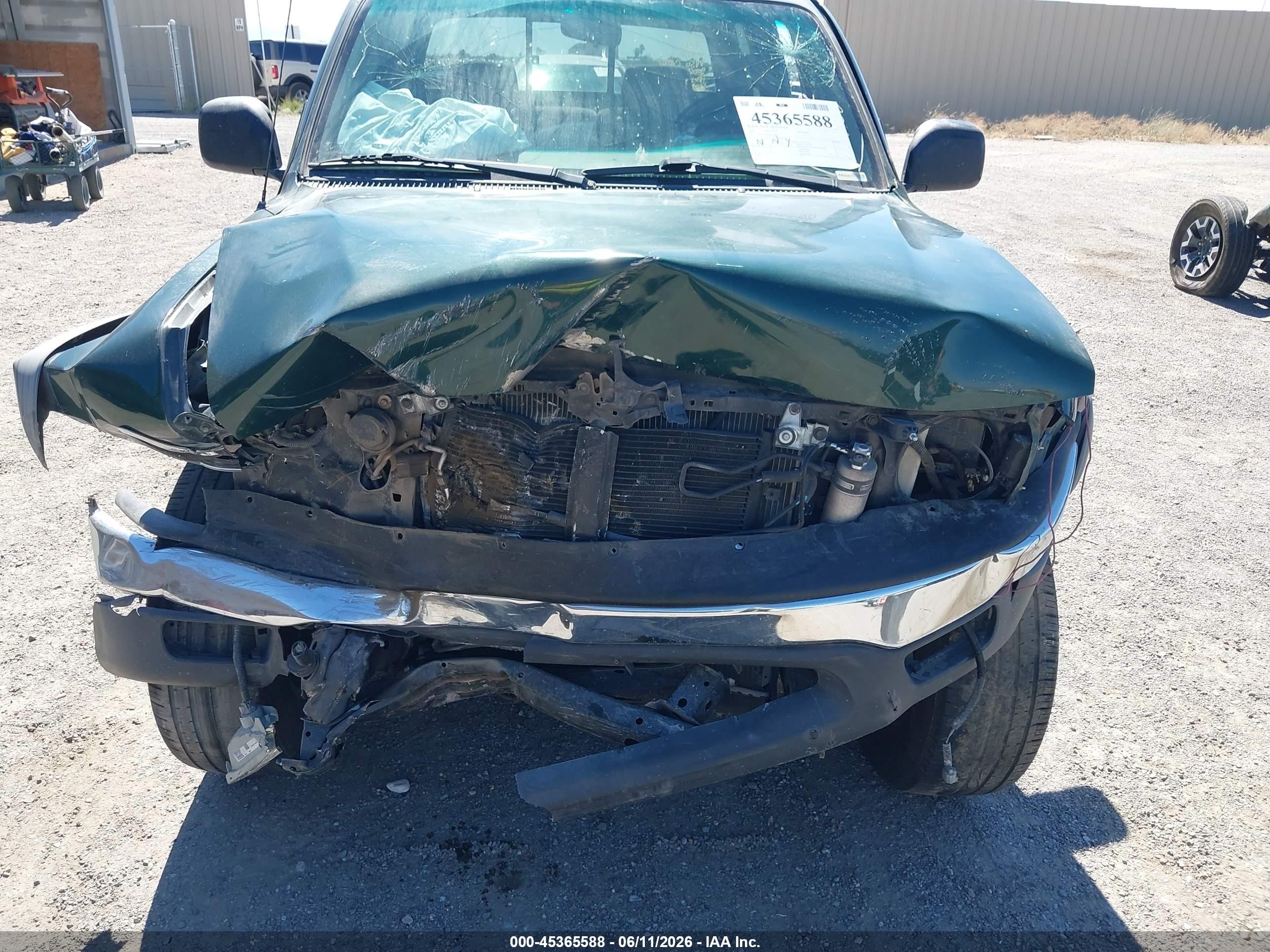 2001 Toyota Tacoma Prerunner V6 Green vin: 5TEGN92N11Z821722