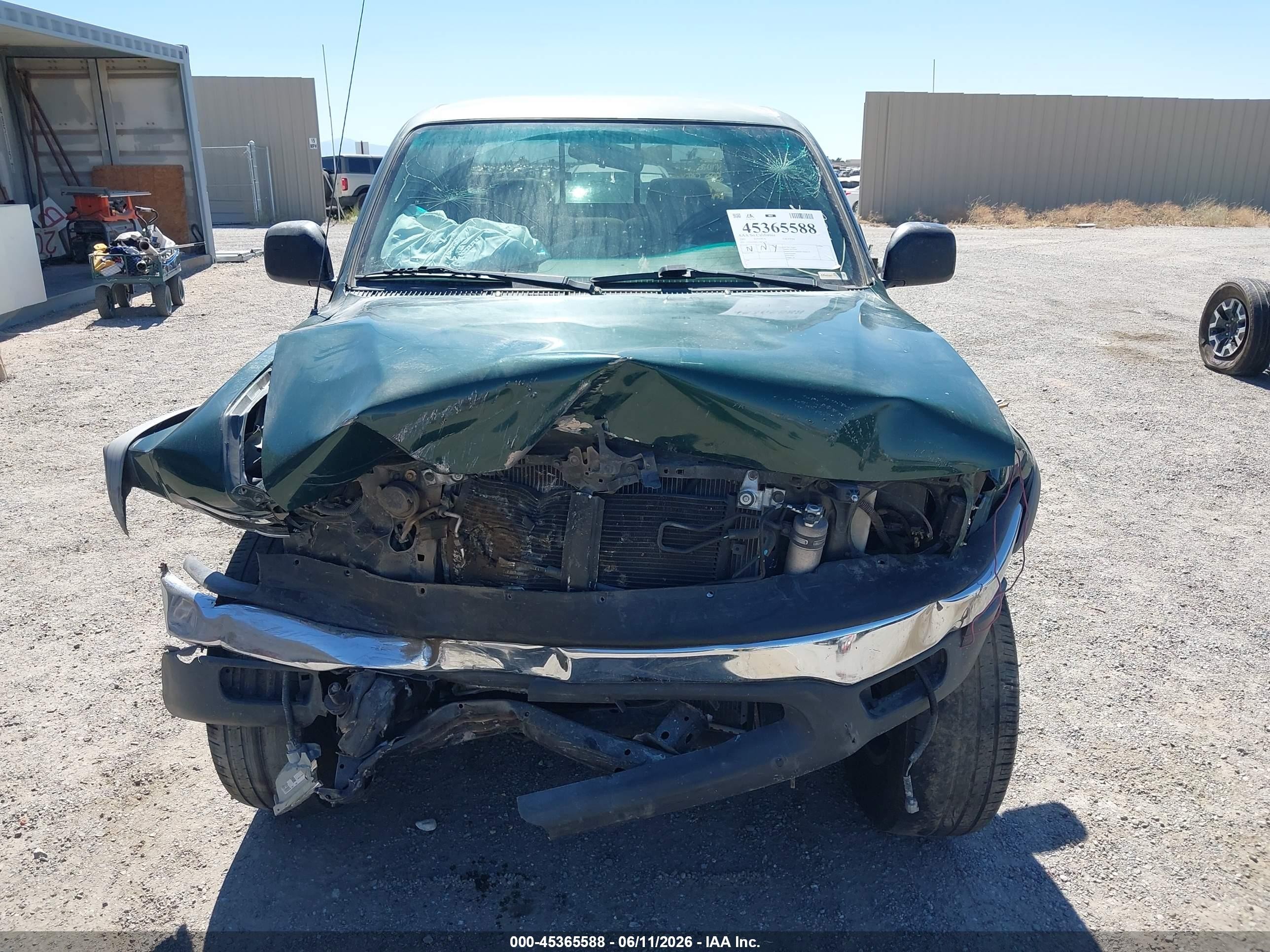2001 Toyota Tacoma Prerunner V6 Green vin: 5TEGN92N11Z821722