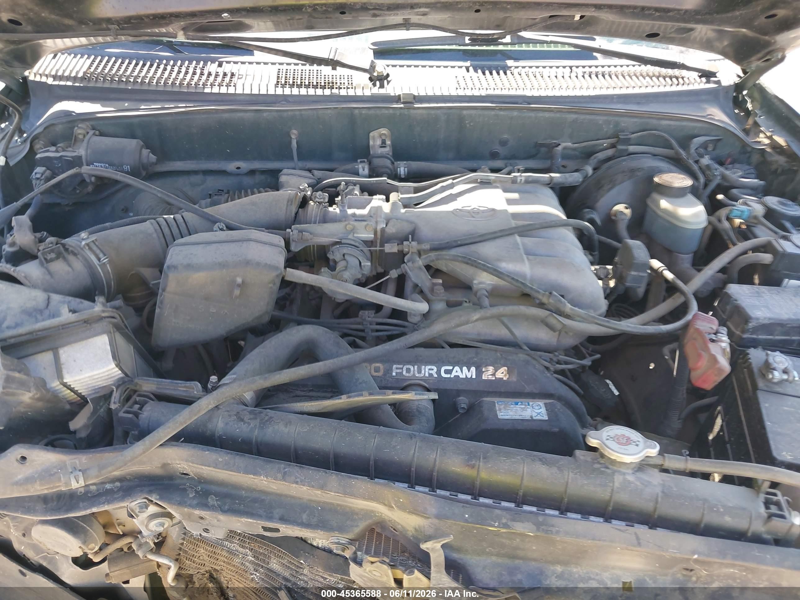 2001 Toyota Tacoma Prerunner V6 Green vin: 5TEGN92N11Z821722