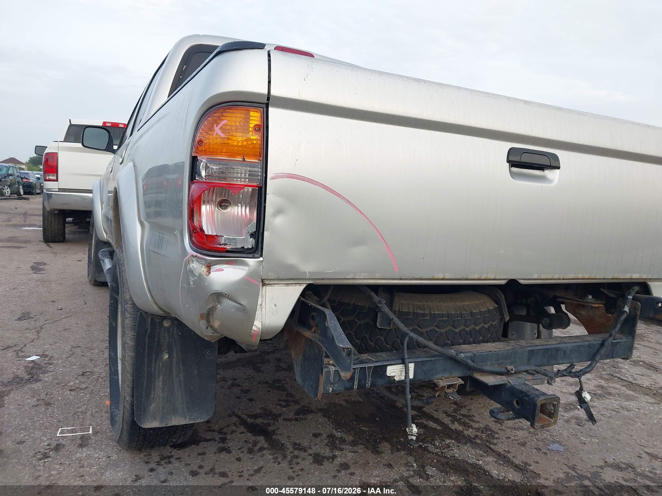 2001 Toyota Tacoma Prerunner V6 Silver vin: 5TEGN92N11Z850427