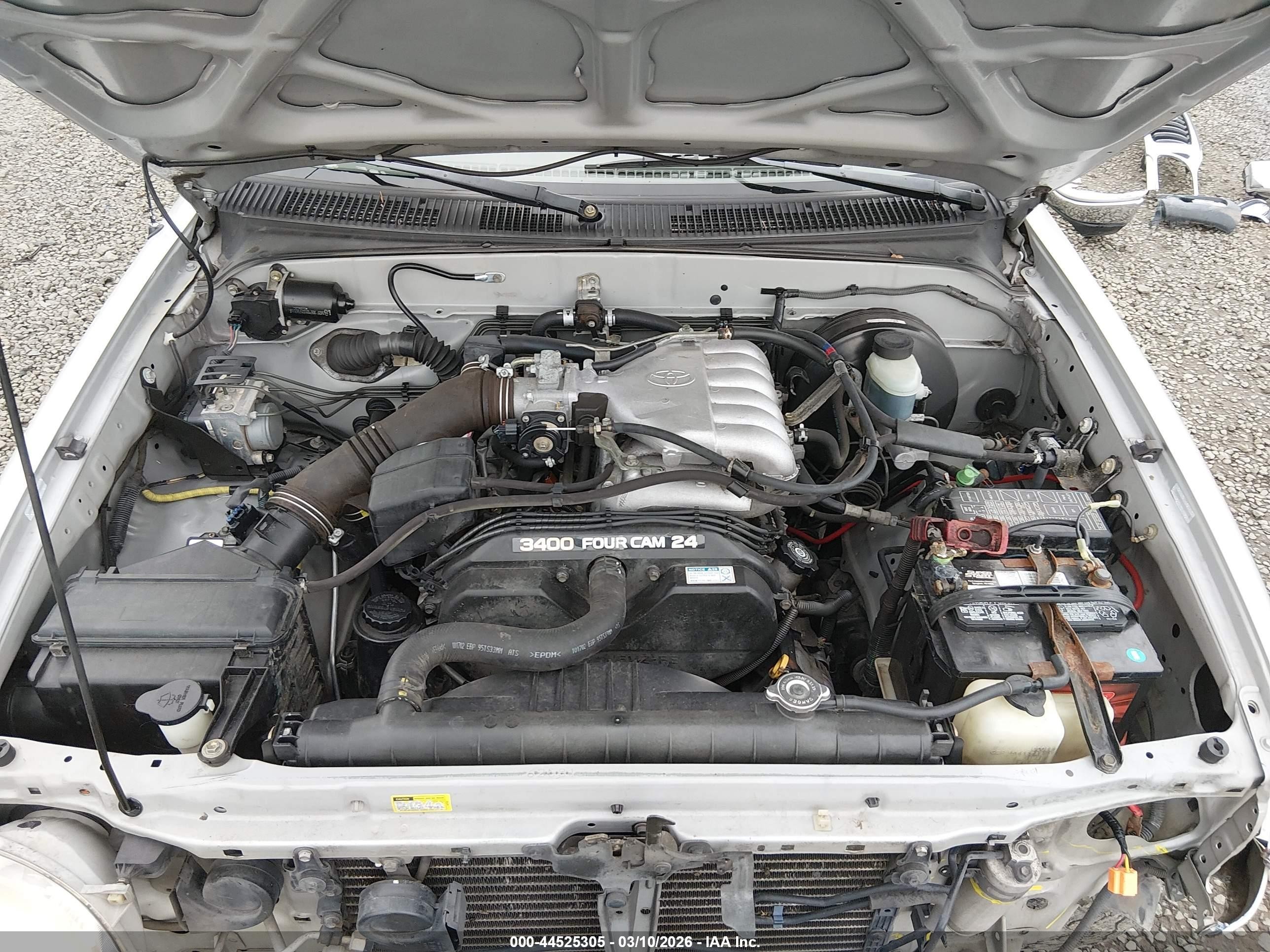 2003 Toyota Tacoma Prerunner V6 Silver vin: 5TEGN92N13Z177531