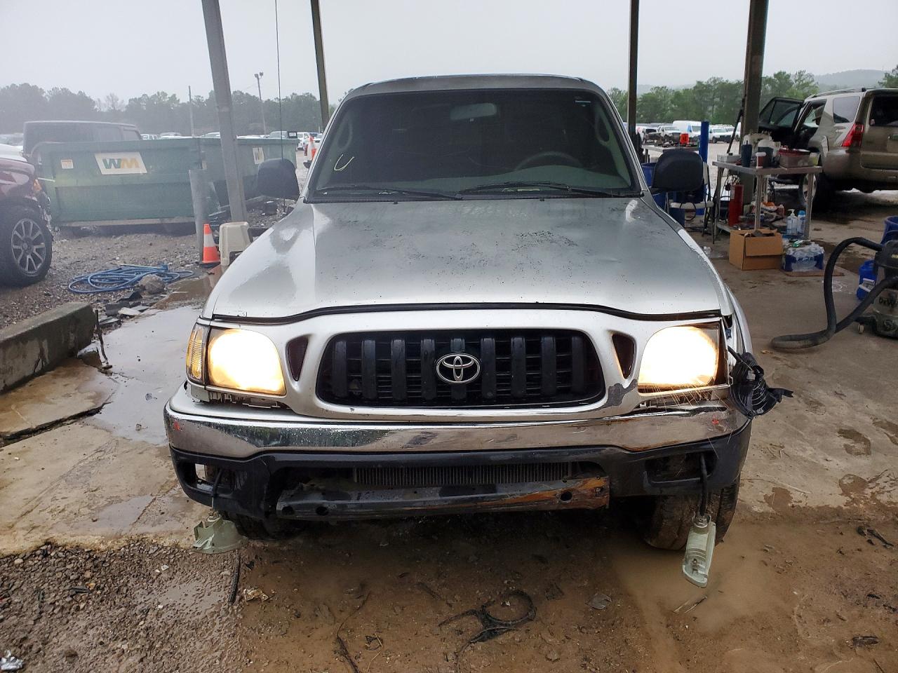 2004 Toyota Tacoma Double Cab Prerunner Silver vin: 5TEGN92N14Z336100
