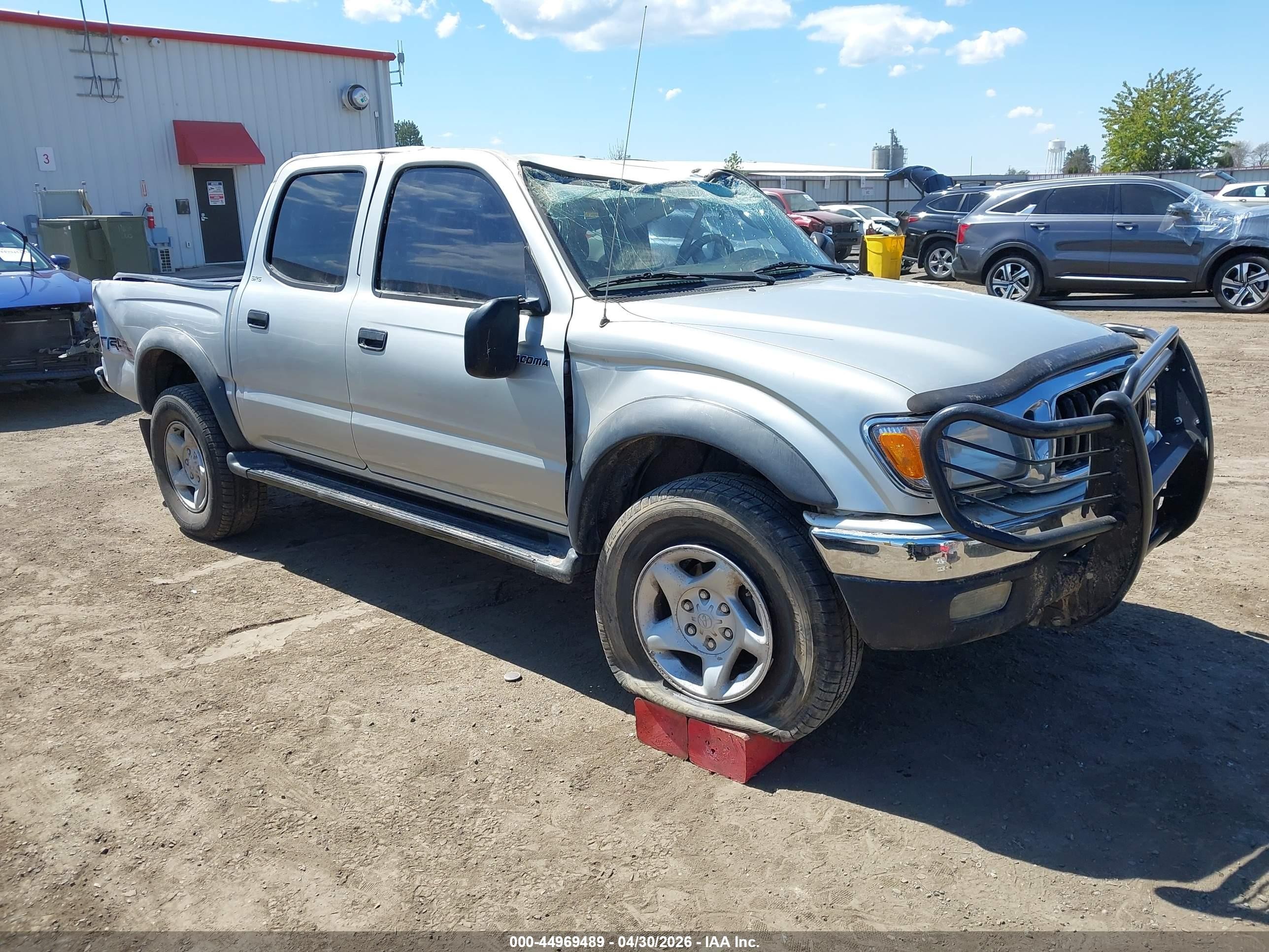 2004 Toyota Tacoma Prerunner V6 Silver vin: 5TEGN92N14Z369971