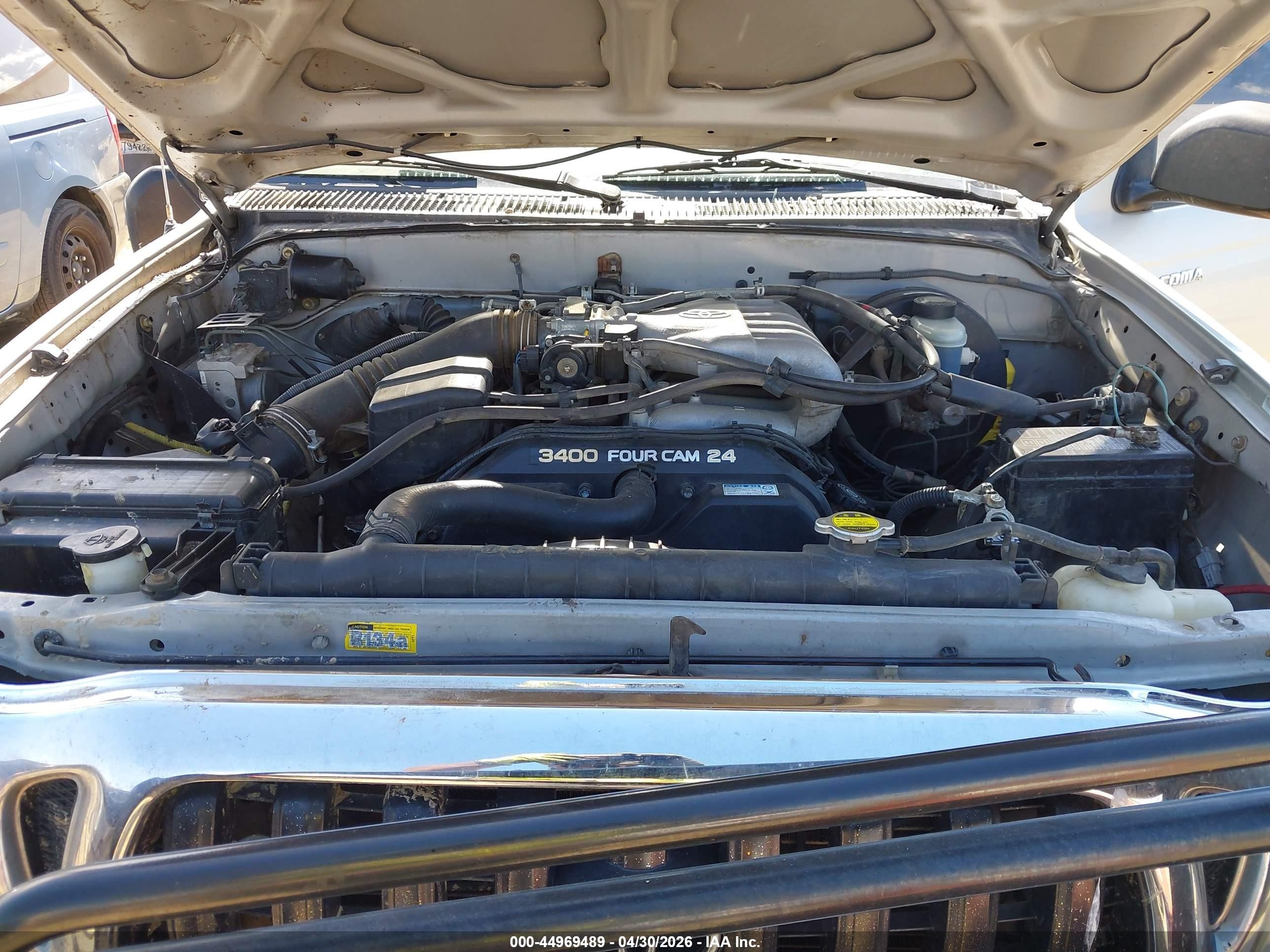 2004 Toyota Tacoma Prerunner V6 Silver vin: 5TEGN92N14Z369971