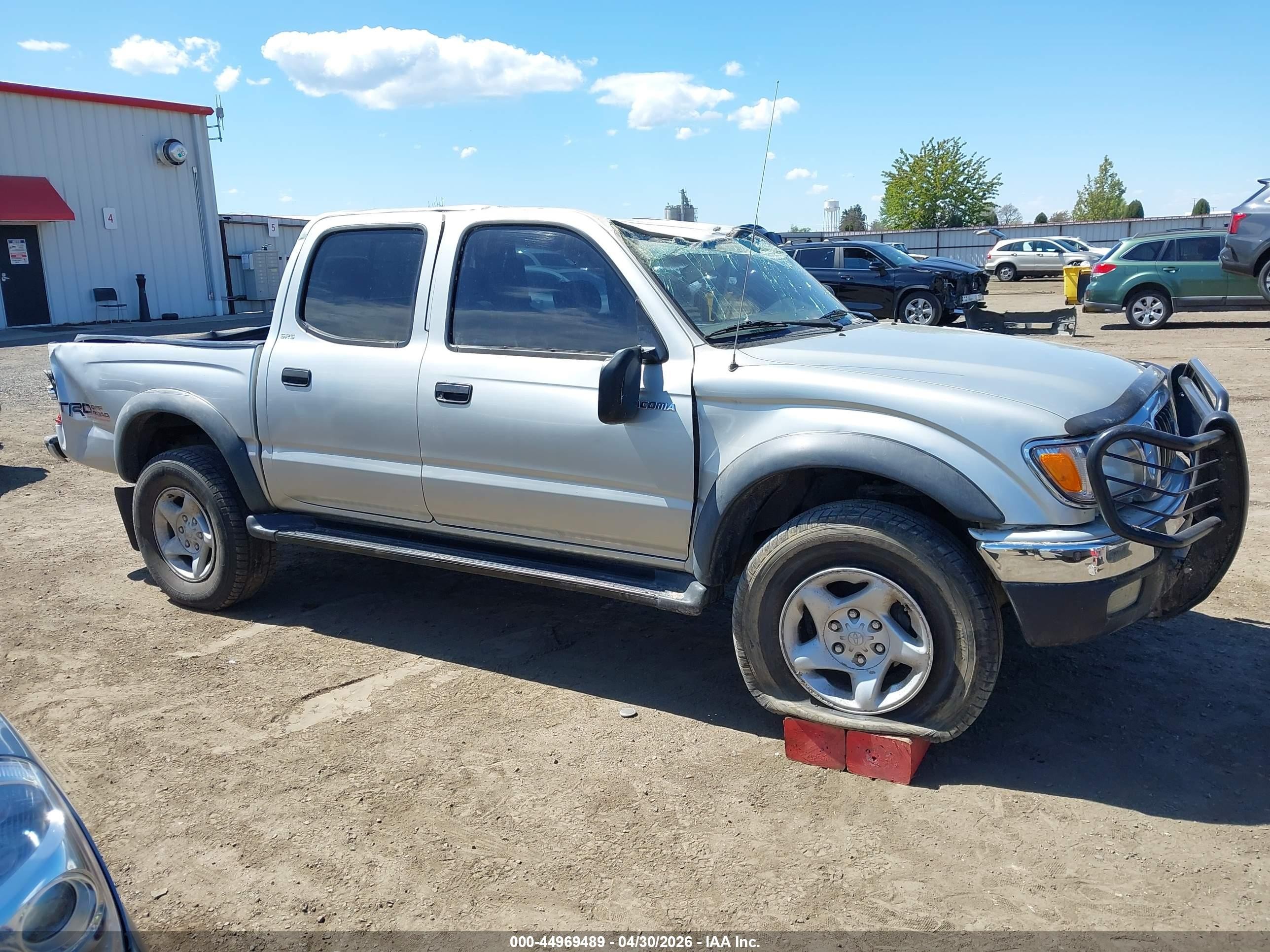 2004 Toyota Tacoma Prerunner V6 Silver vin: 5TEGN92N14Z369971