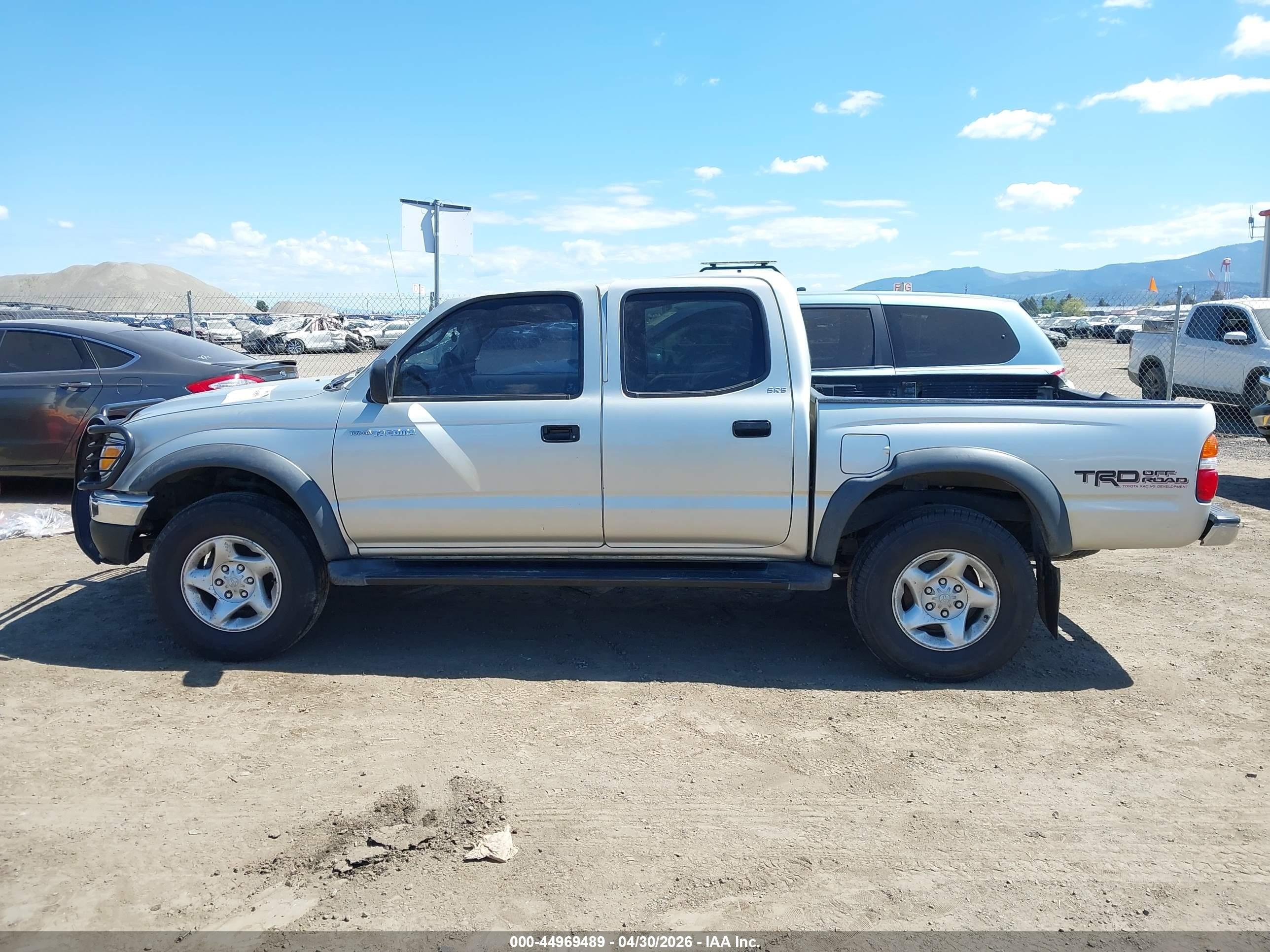 2004 Toyota Tacoma Prerunner V6 Silver vin: 5TEGN92N14Z369971