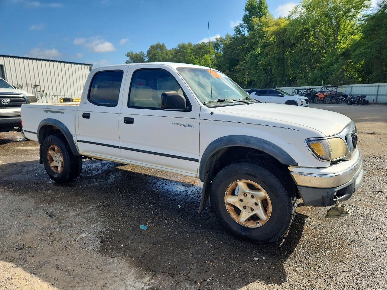 2001 Toyota Tacoma Double Cab Prerunner White vin: 5TEGN92N21Z858097