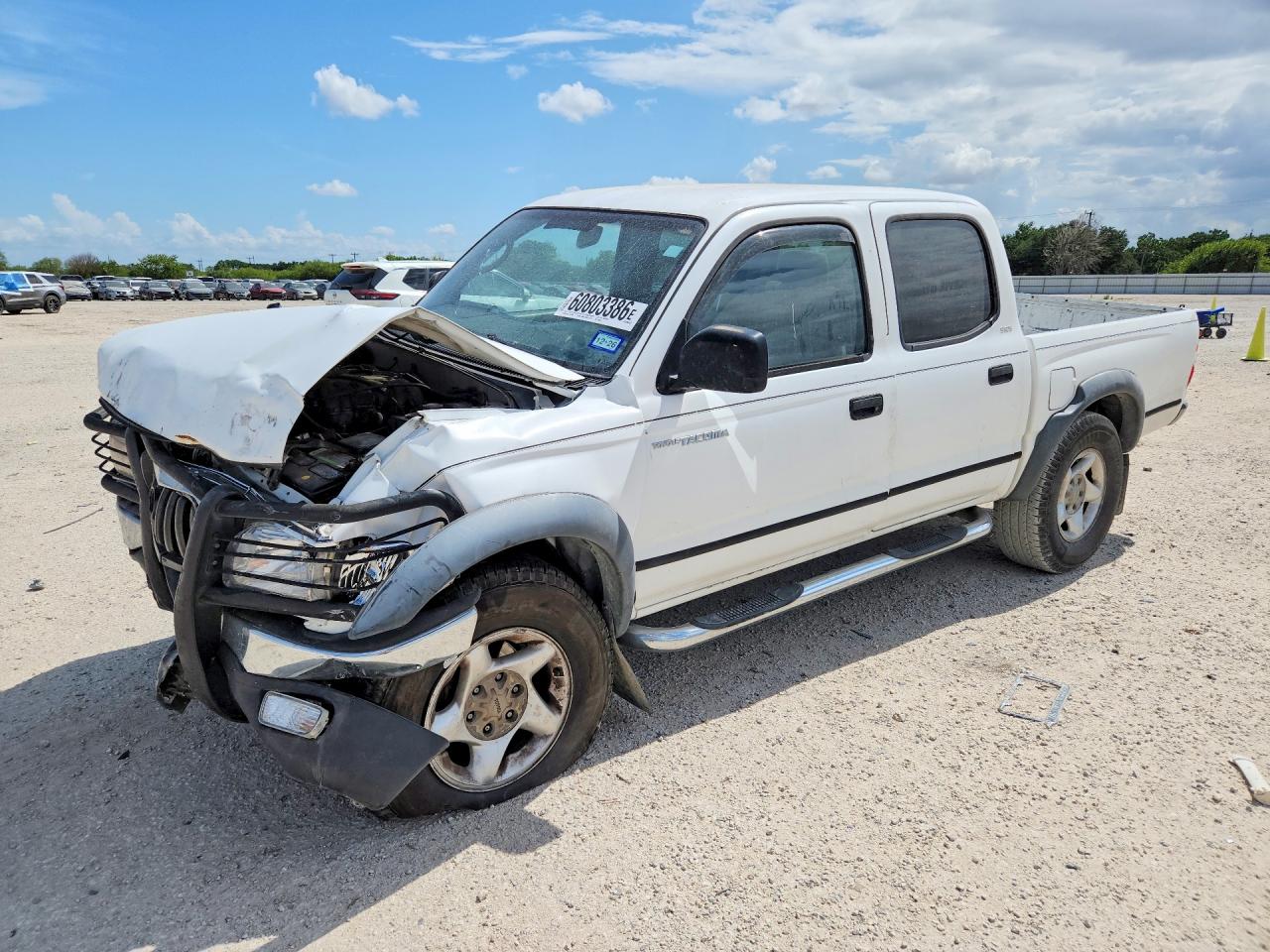 2001 Toyota Tacoma Double Cab Prerunner White vin: 5TEGN92N21Z868614