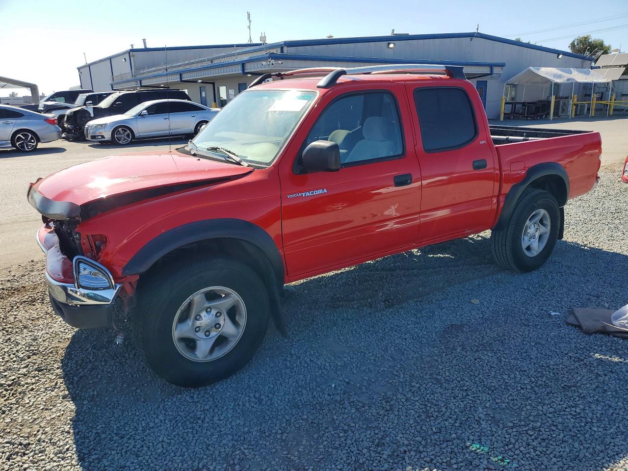 2002 Toyota Tacoma Double Cab Prerunner Red vin: 5TEGN92N22Z019746