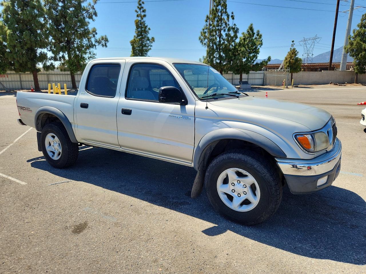 2002 Toyota Tacoma Prerunner V6 Silver vin: 5TEGN92N22Z070583