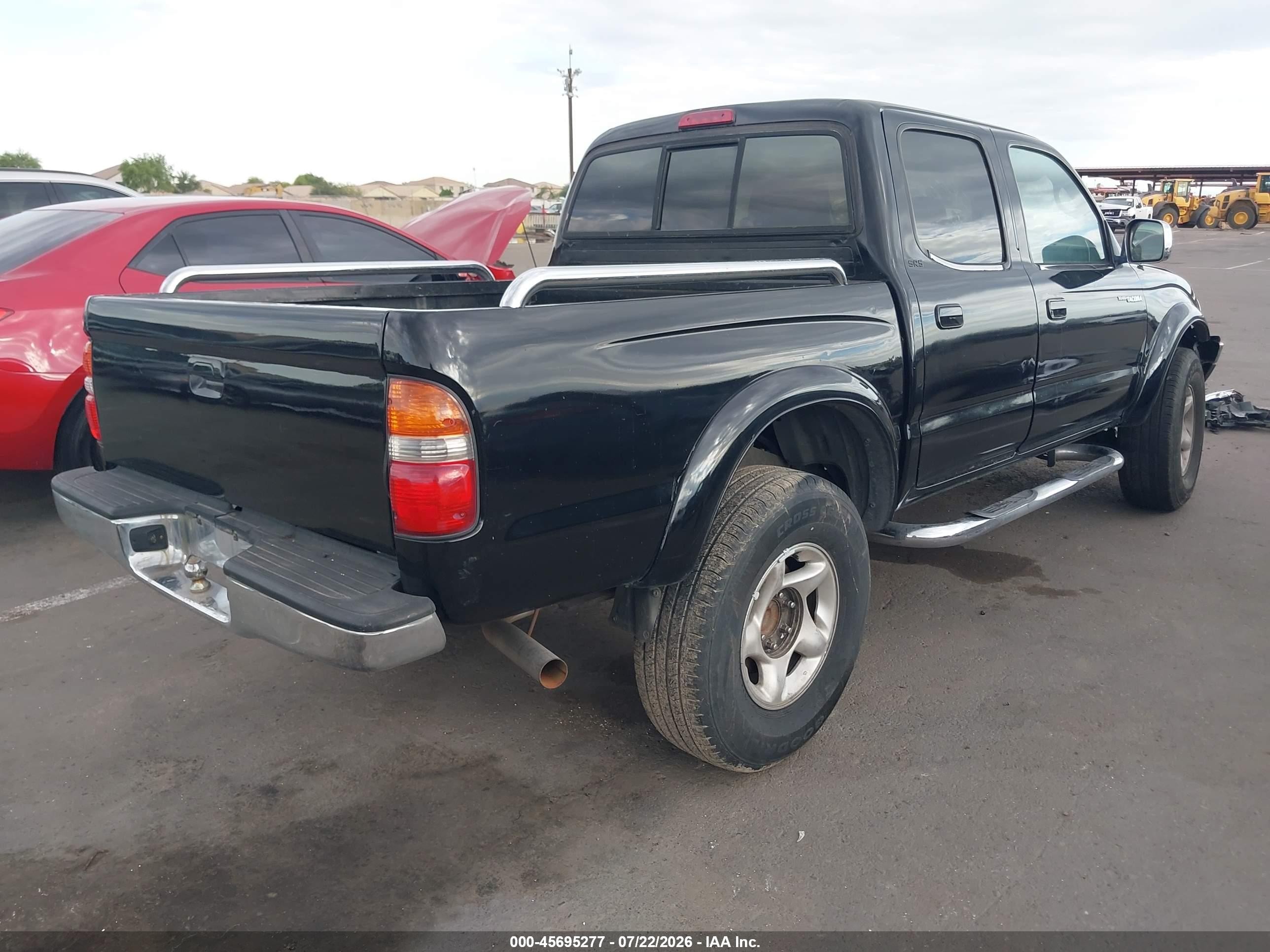 2002 Toyota Tacoma Prerunner V6 Black vin: 5TEGN92N22Z082975
