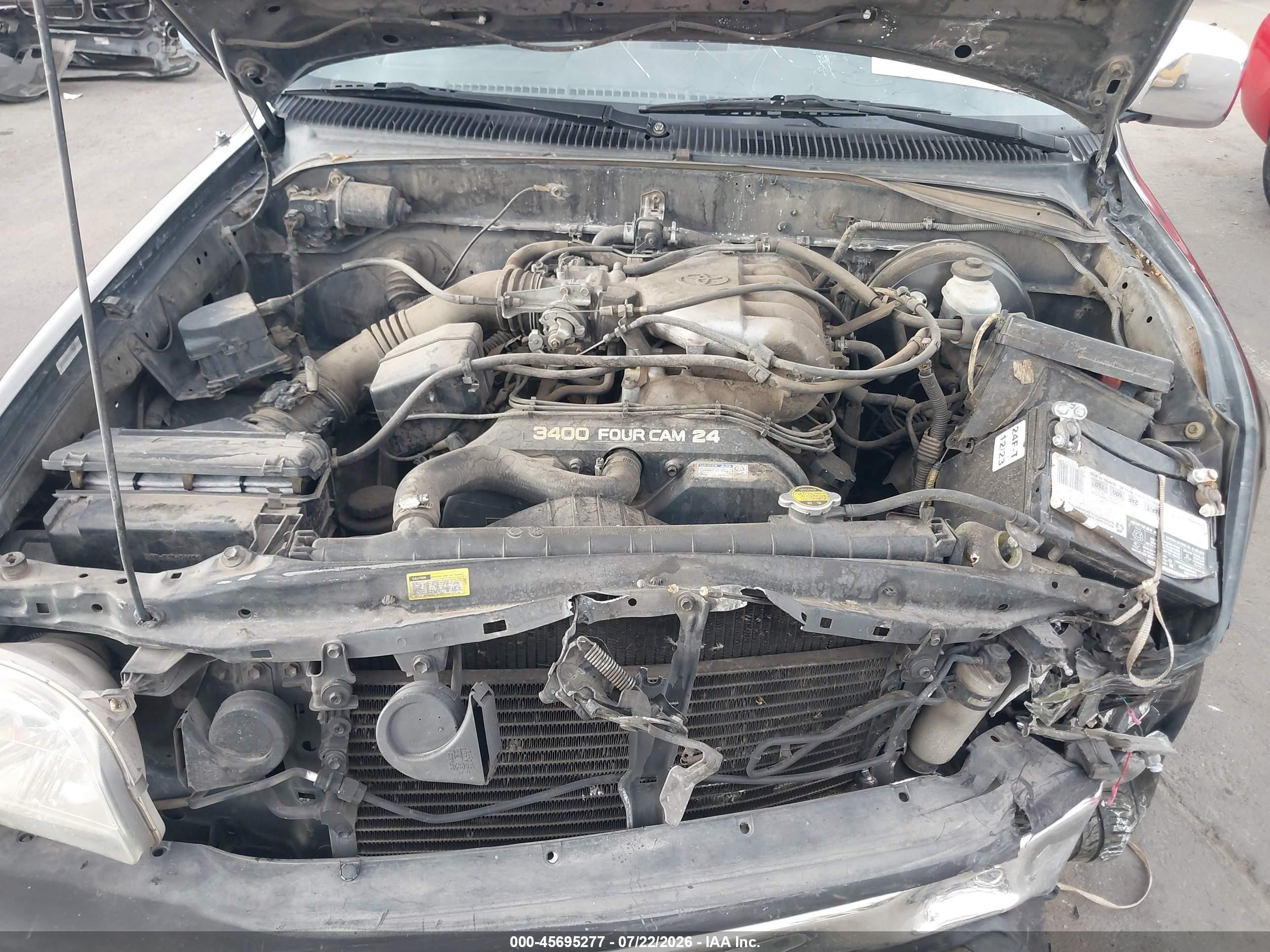 2002 Toyota Tacoma Prerunner V6 Black vin: 5TEGN92N22Z082975