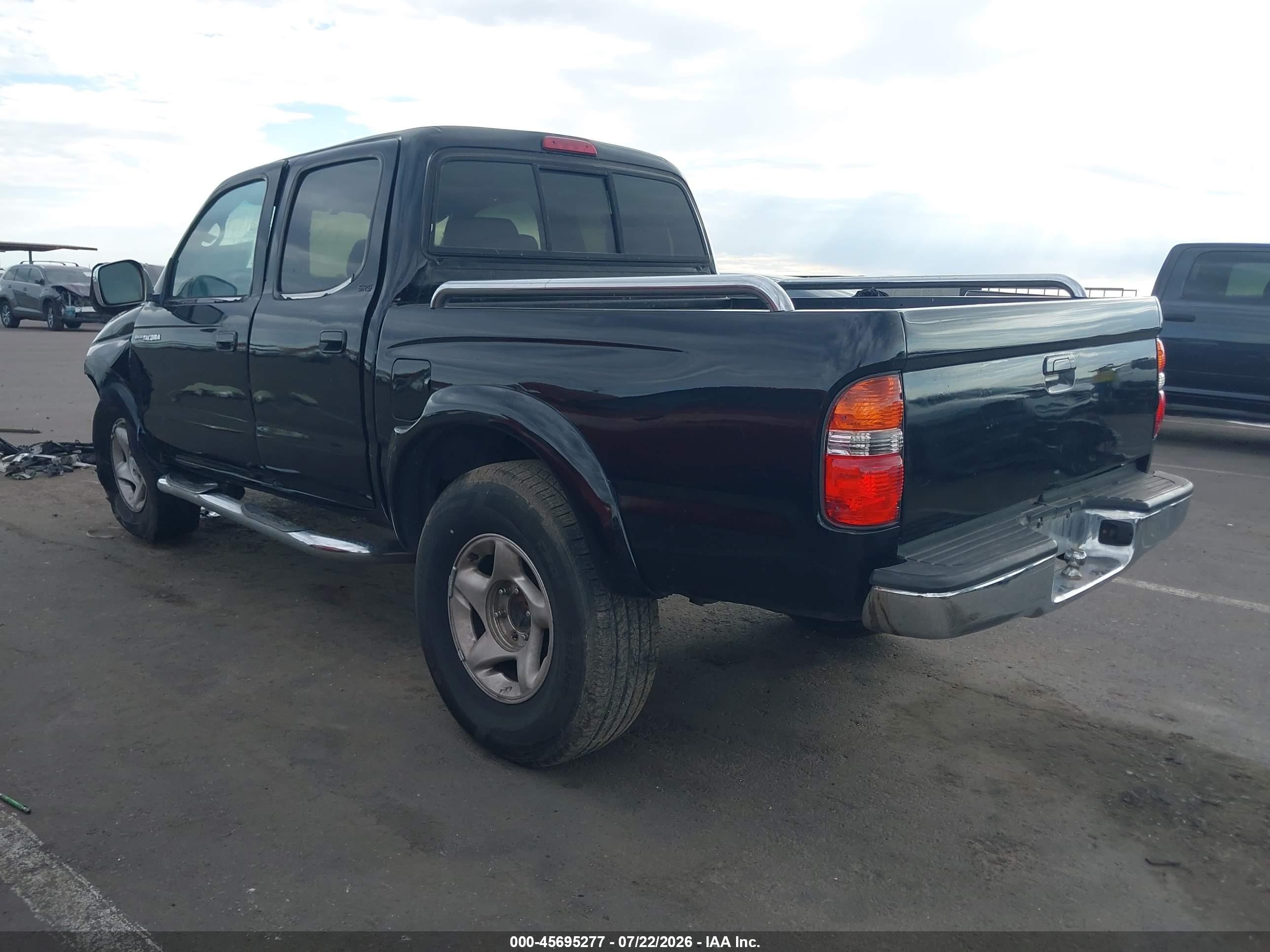 2002 Toyota Tacoma Prerunner V6 Black vin: 5TEGN92N22Z082975