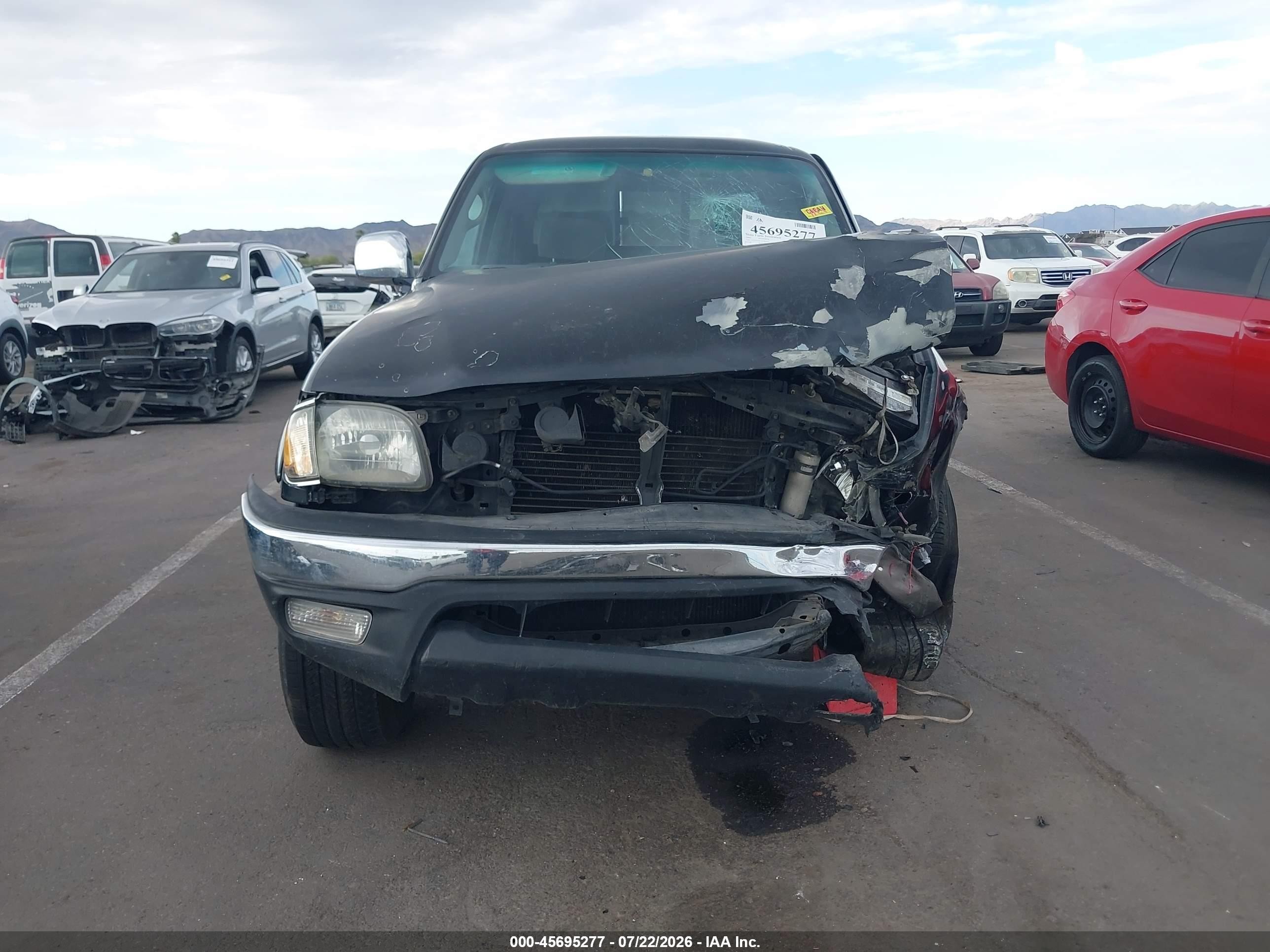 2002 Toyota Tacoma Prerunner V6 Black vin: 5TEGN92N22Z082975