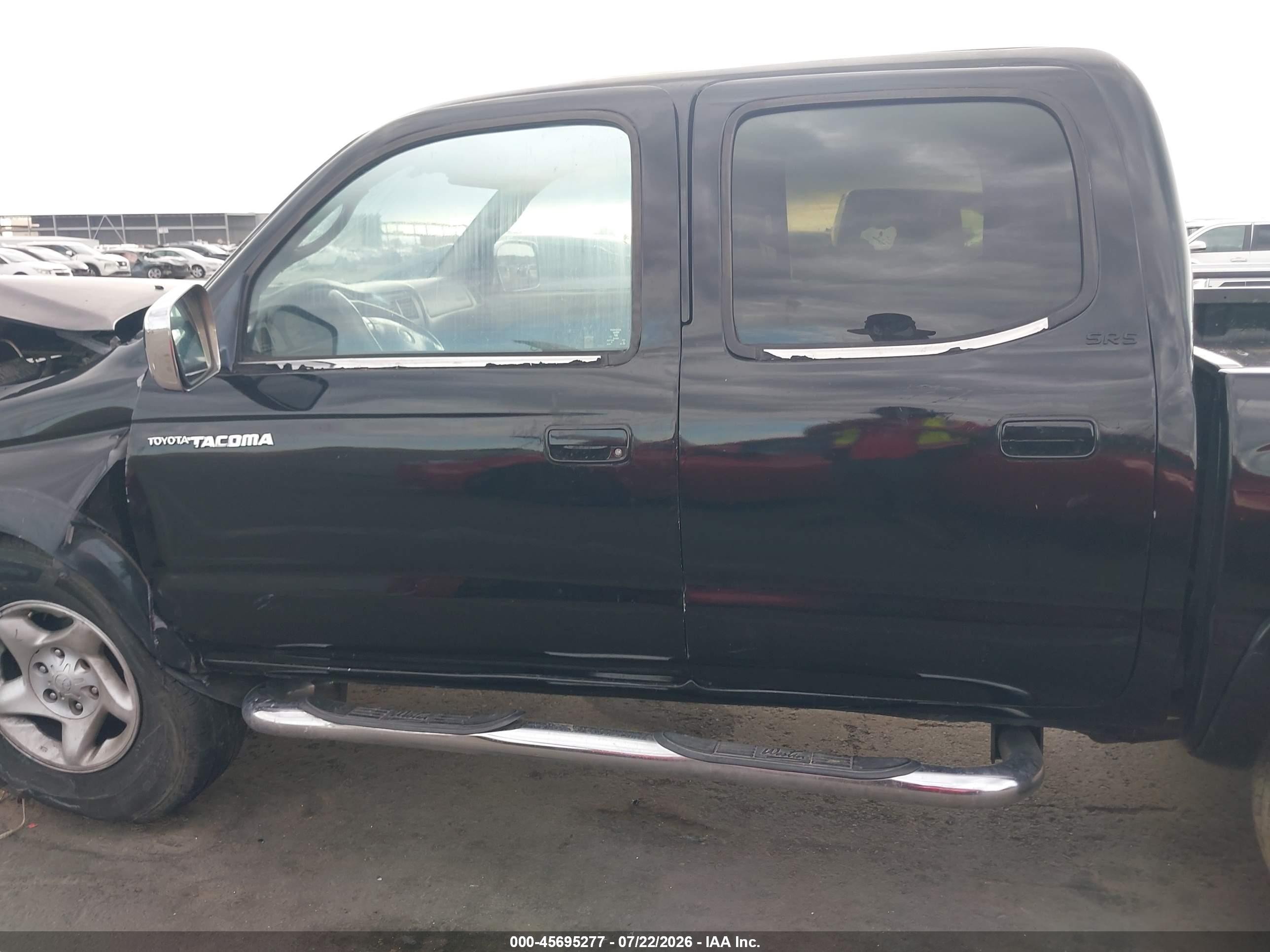 2002 Toyota Tacoma Prerunner V6 Black vin: 5TEGN92N22Z082975