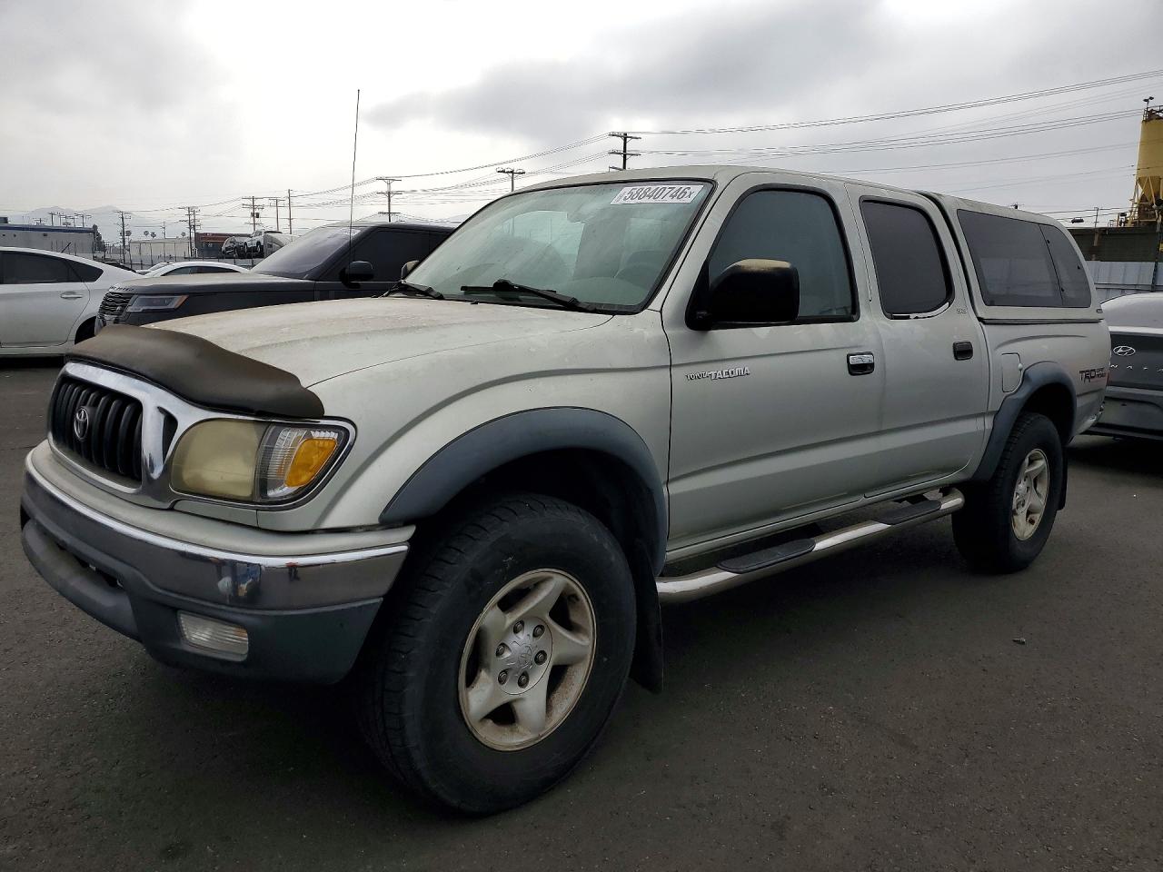 2003 Toyota Tacoma Double Cab Prerunner Silver vin: 5TEGN92N23Z213517