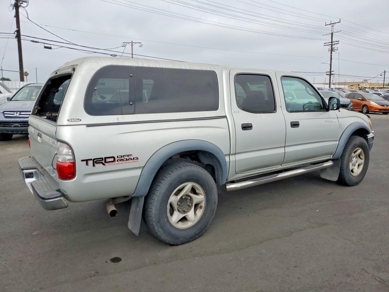 2003 Toyota Tacoma Double Cab Prerunner Silver vin: 5TEGN92N23Z213517