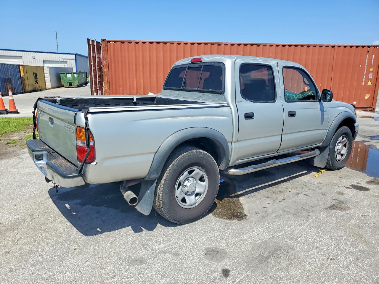 2004 Toyota Tacoma Double Cab Prerunner Silver vin: 5TEGN92N24Z337627