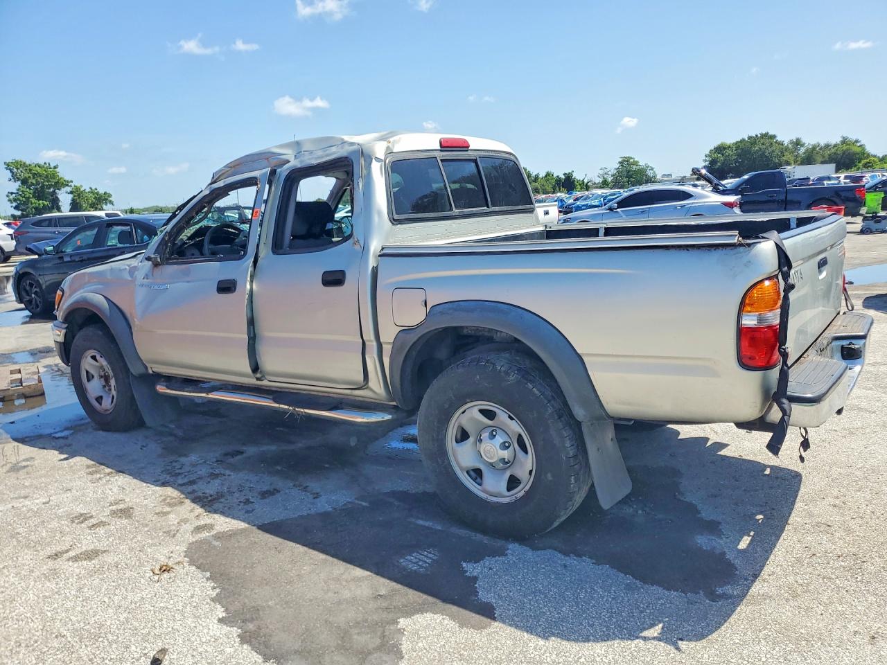 2004 Toyota Tacoma Double Cab Prerunner Silver vin: 5TEGN92N24Z337627