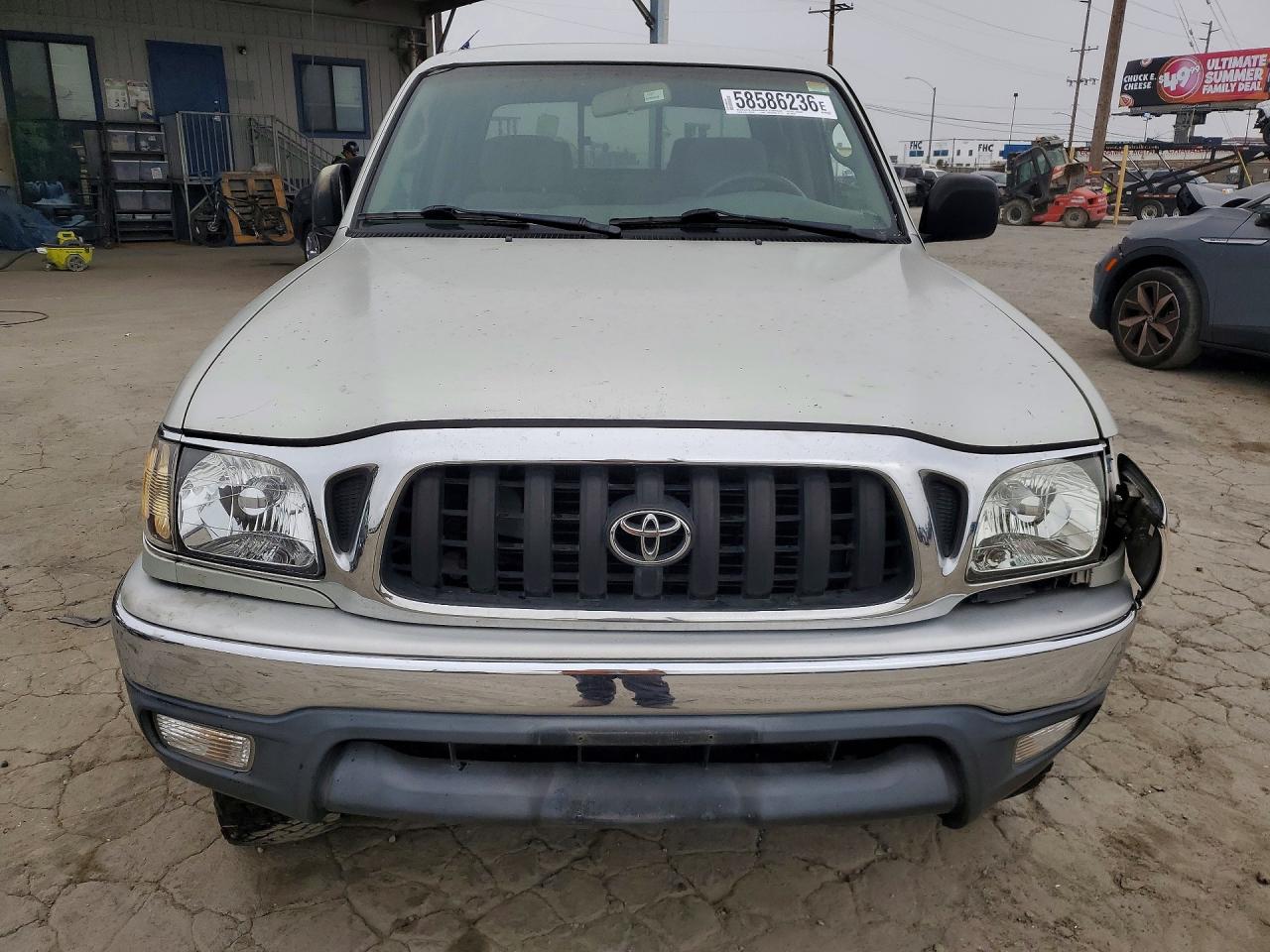 2004 Toyota Tacoma Double Cab Prerunner Silver vin: 5TEGN92N24Z346182