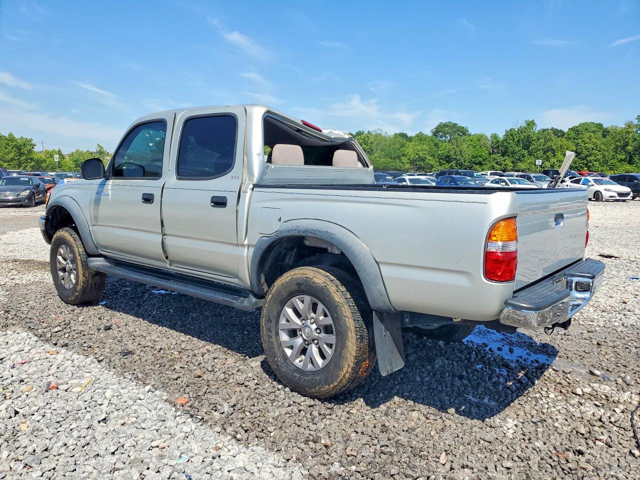 2001 Toyota Tacoma Double Cab Prerunner Silver vin: 5TEGN92N31Z863518