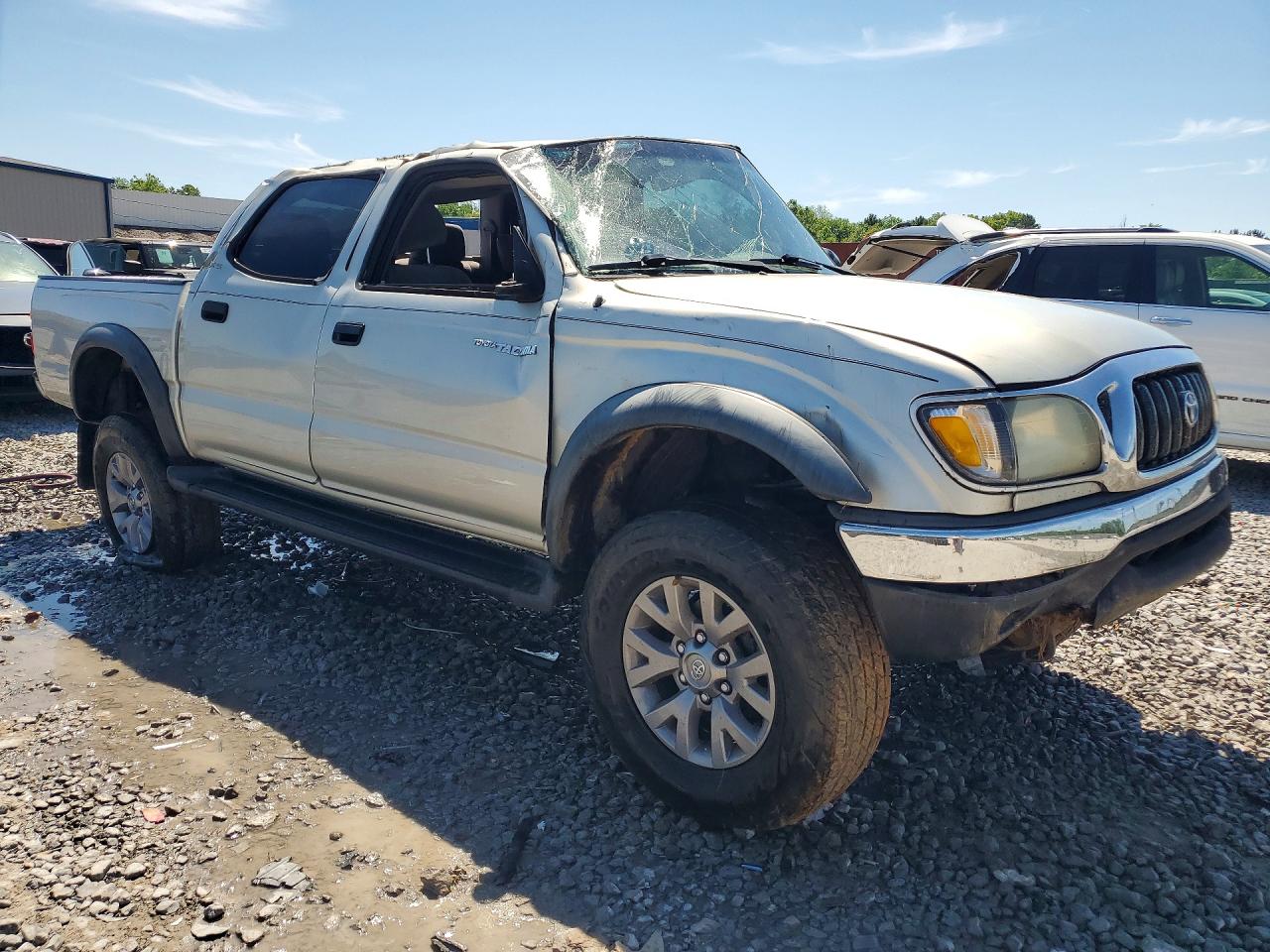 2001 Toyota Tacoma Double Cab Prerunner Silver vin: 5TEGN92N31Z863518