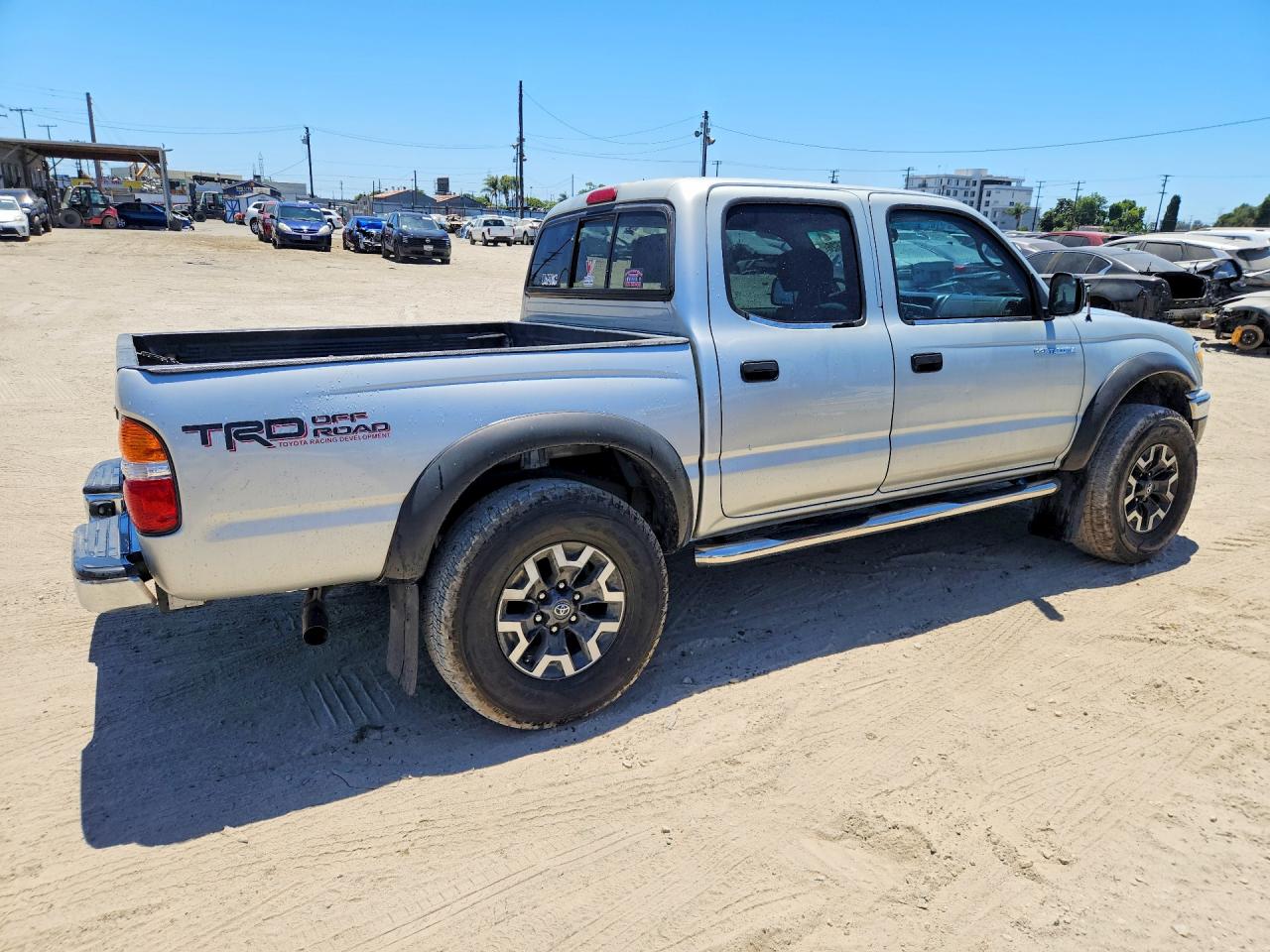 2002 Toyota Tacoma Double Cab Prerunner Silver vin: 5TEGN92N32Z099221