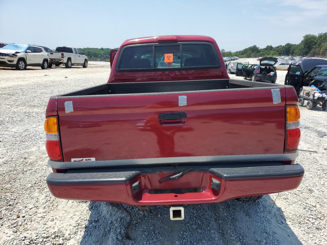2002 Toyota Tacoma Double Cab Prerunner Red vin: 5TEGN92N32Z119435