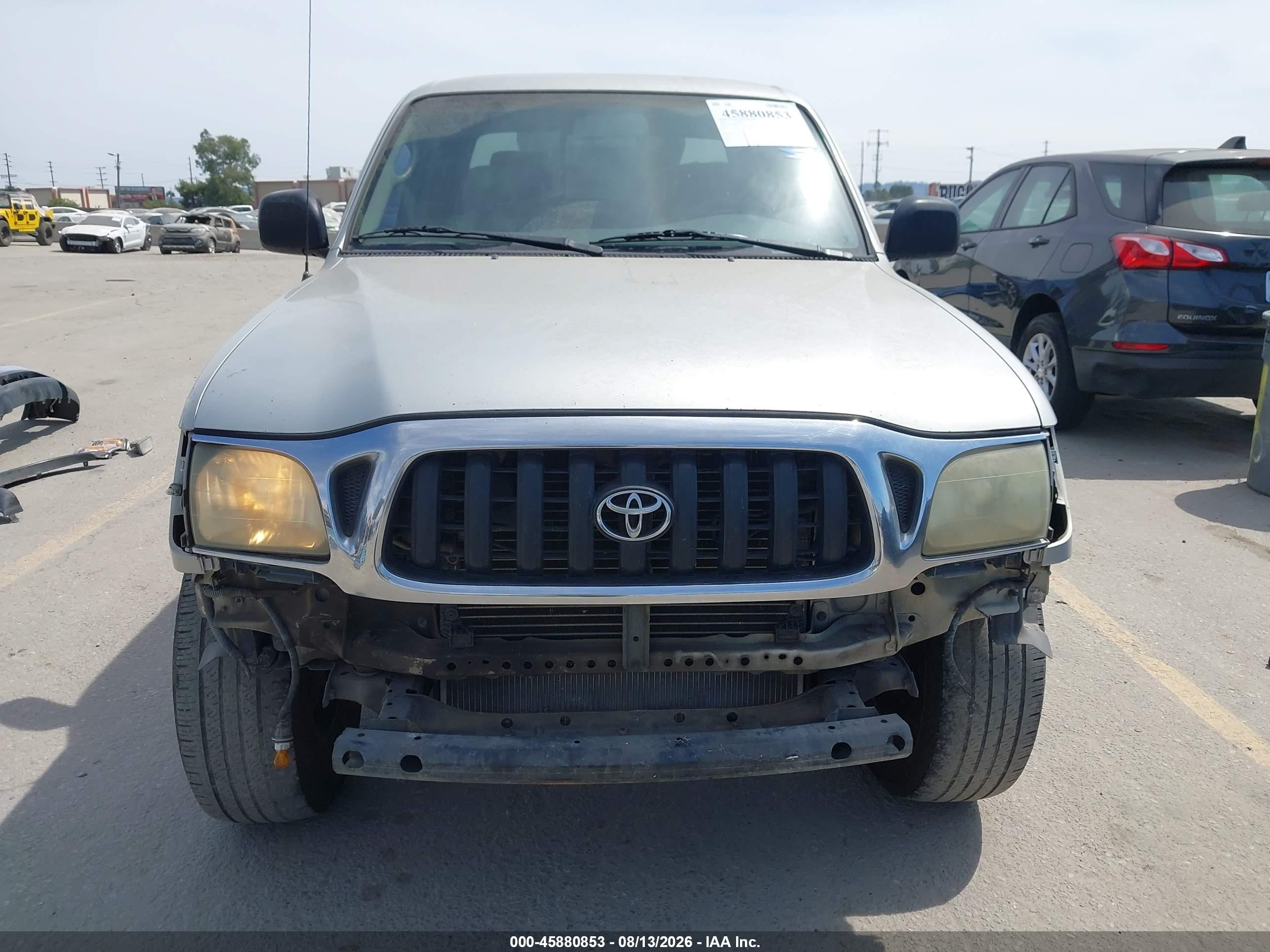 2002 Toyota Tacoma Prerunner V6 Silver vin: 5TEGN92N32Z126983