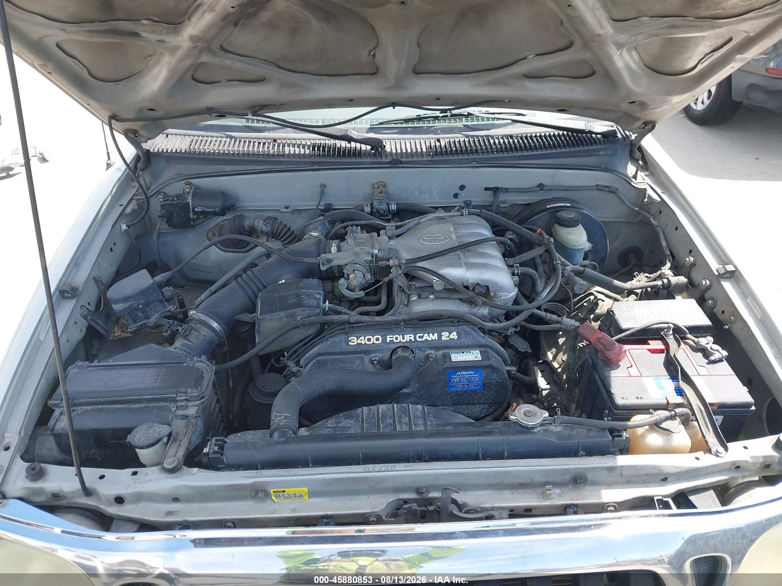 2002 Toyota Tacoma Prerunner V6 Silver vin: 5TEGN92N32Z126983