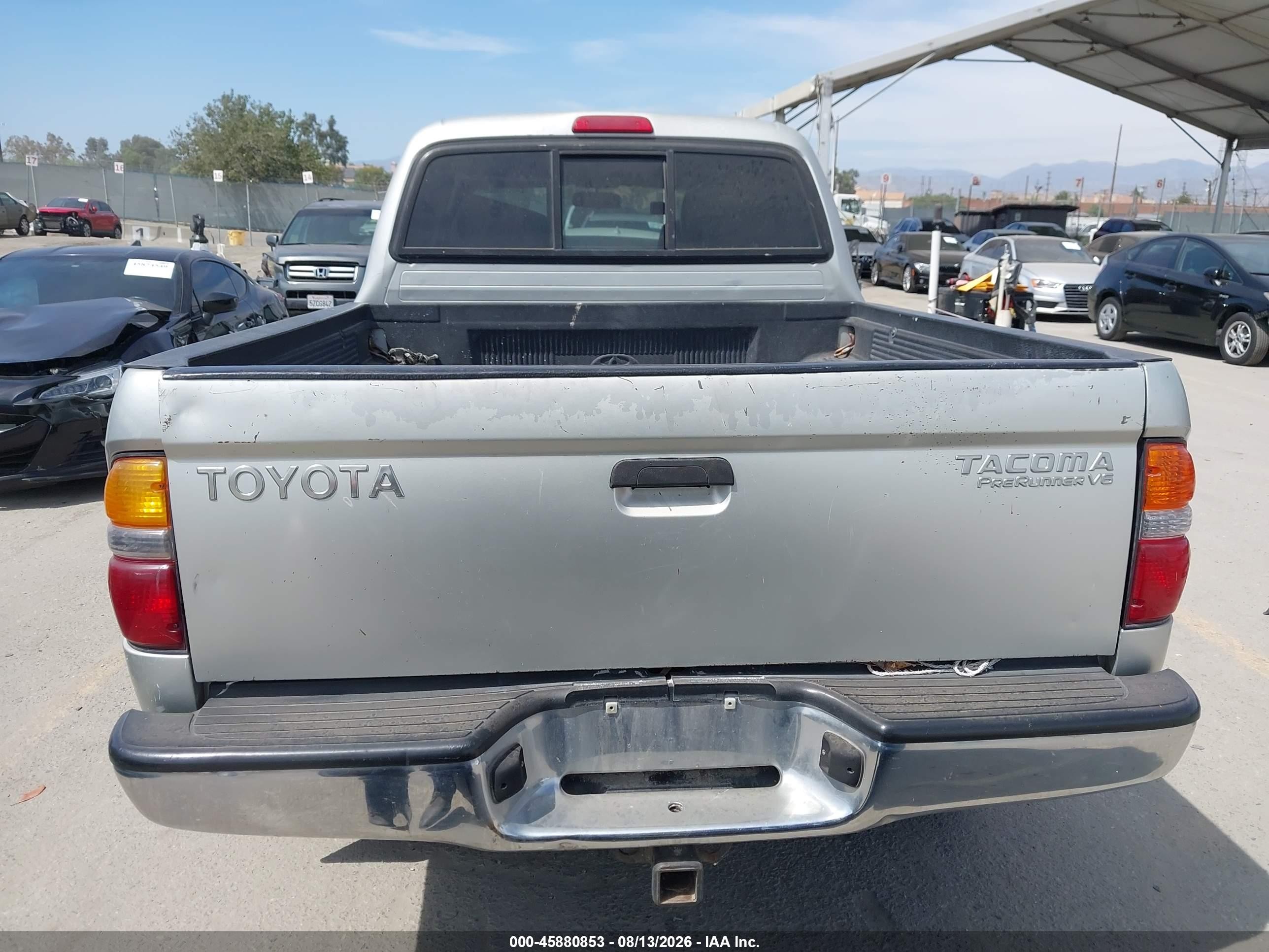 2002 Toyota Tacoma Prerunner V6 Silver vin: 5TEGN92N32Z126983