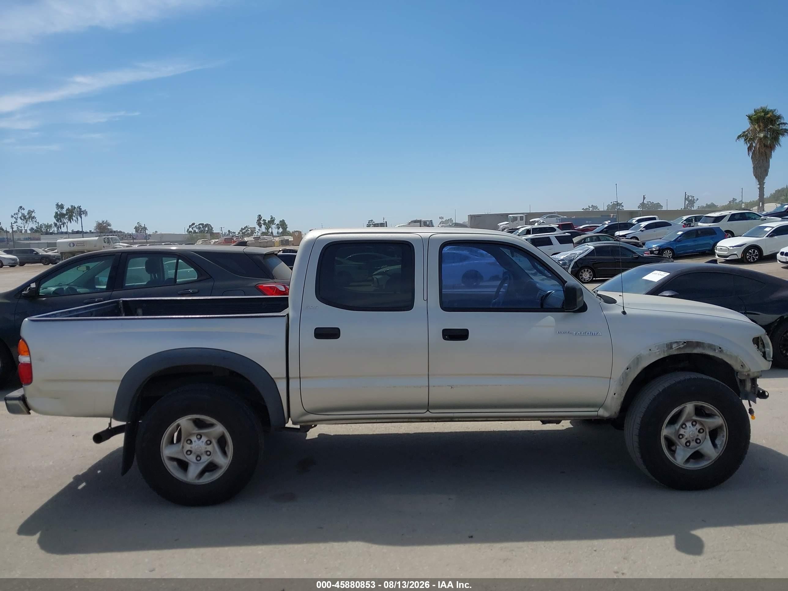 2002 Toyota Tacoma Prerunner V6 Silver vin: 5TEGN92N32Z126983