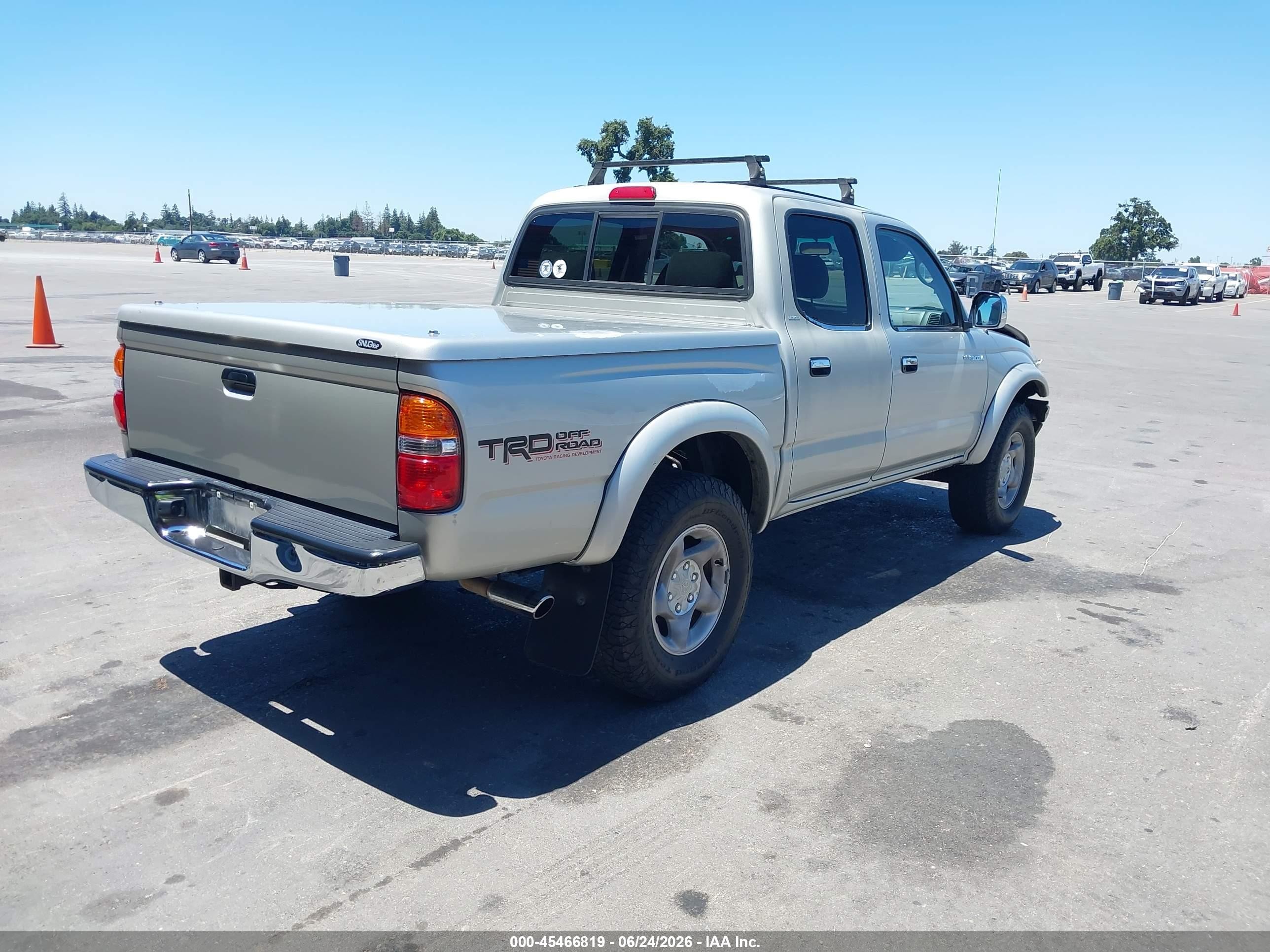 2002 Toyota Tacoma Prerunner V6 Silver vin: 5TEGN92N32Z886718