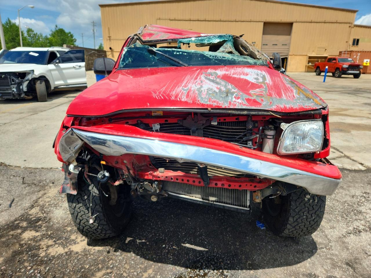 2003 Toyota Tacoma Double Cab Prerunner Red vin: 5TEGN92N33Z186568
