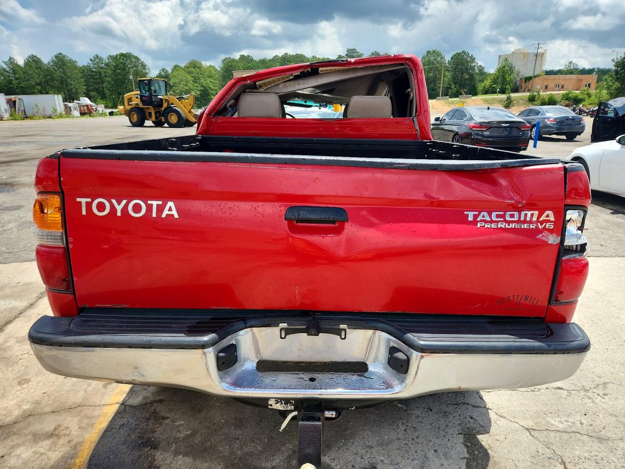 2003 Toyota Tacoma Double Cab Prerunner Red vin: 5TEGN92N33Z186568