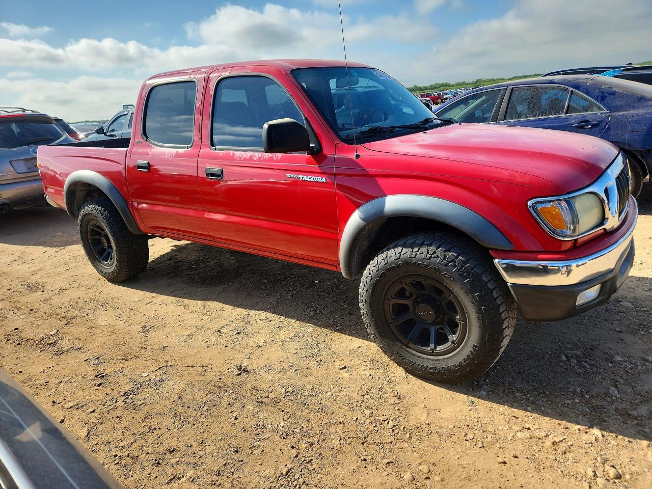 2003 Toyota Tacoma Double Cab Prerunner Red vin: 5TEGN92N33Z290705