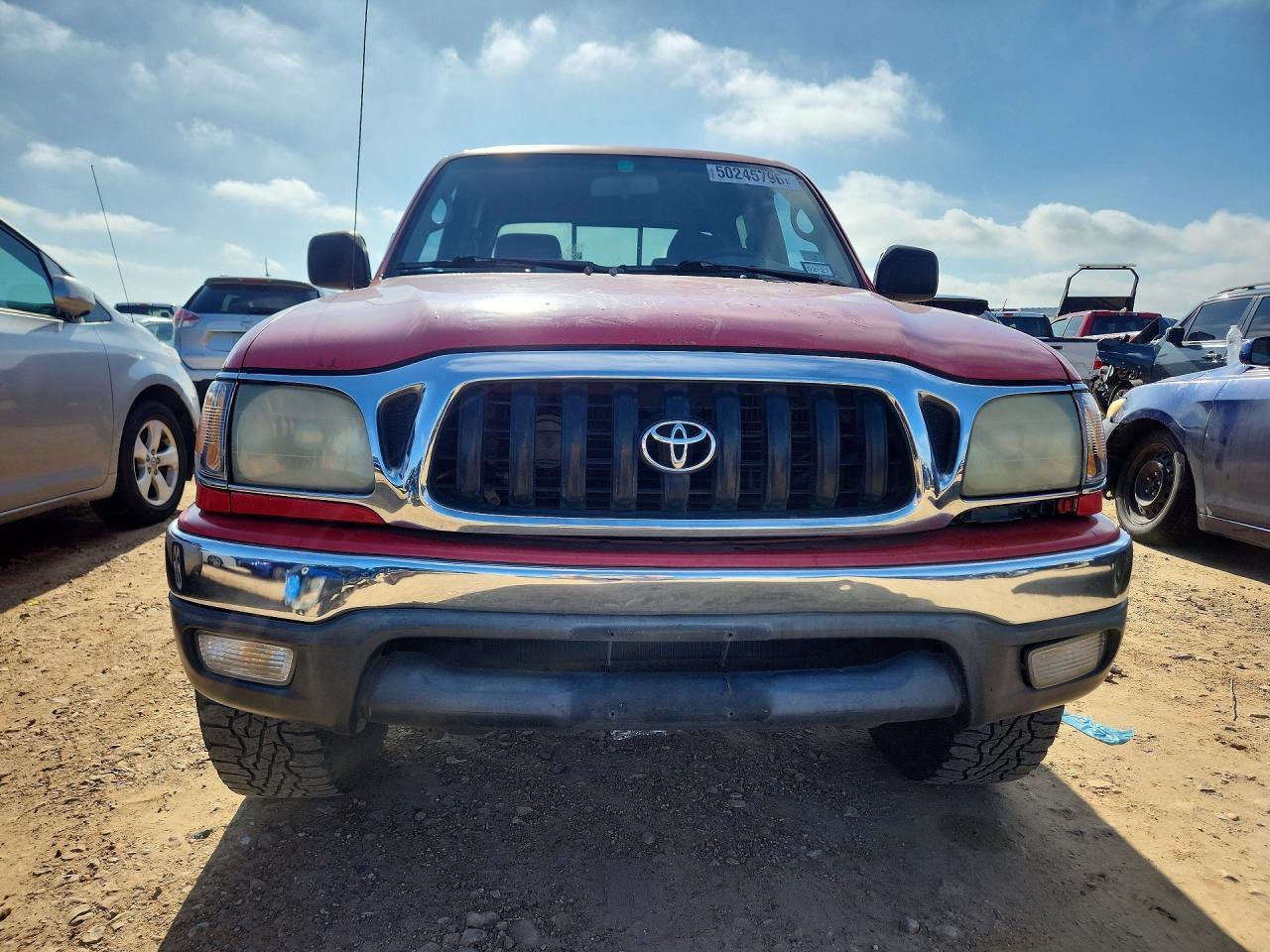 2003 Toyota Tacoma Double Cab Prerunner Red vin: 5TEGN92N33Z290705