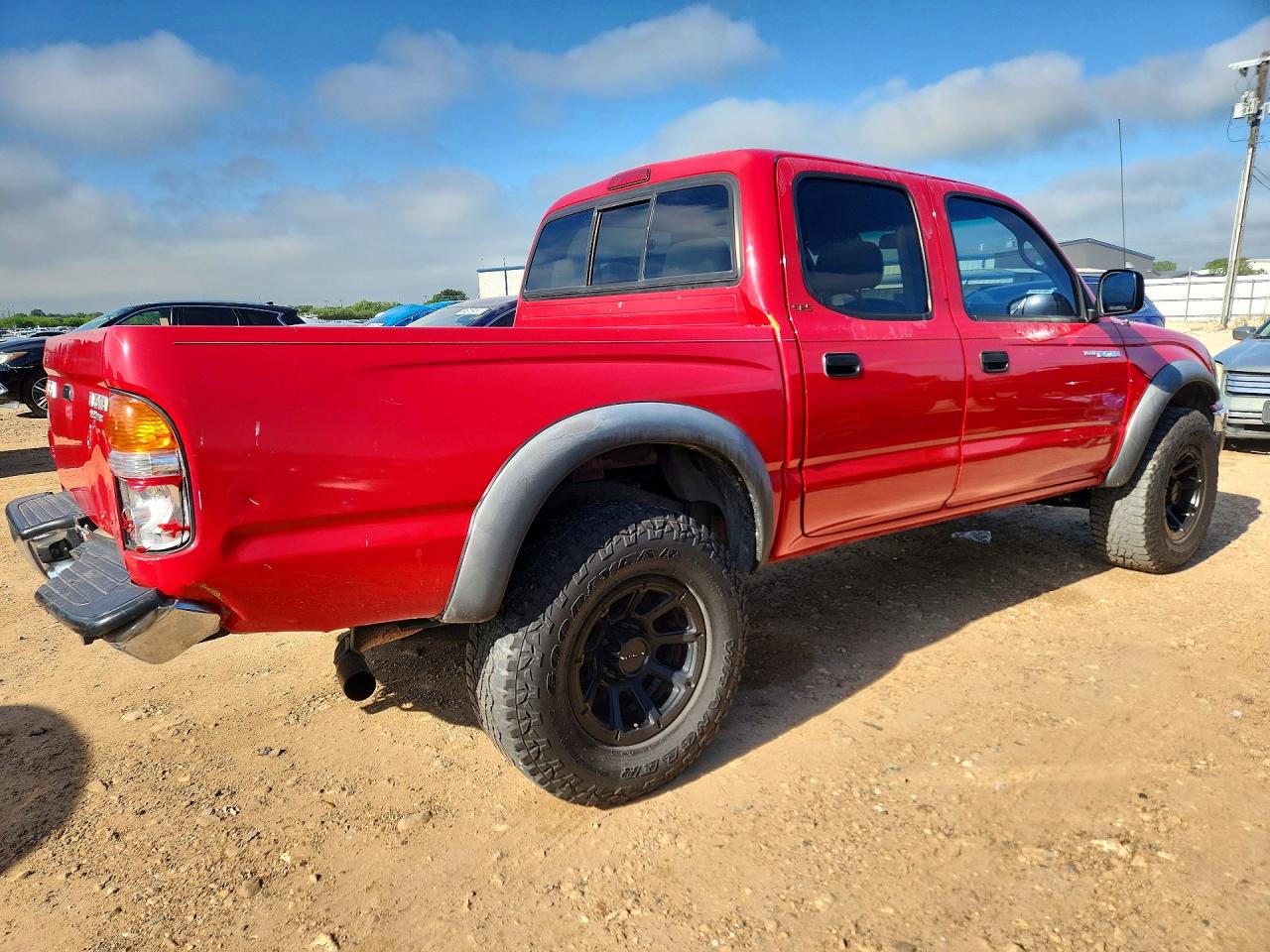 2003 Toyota Tacoma Double Cab Prerunner Red vin: 5TEGN92N33Z290705