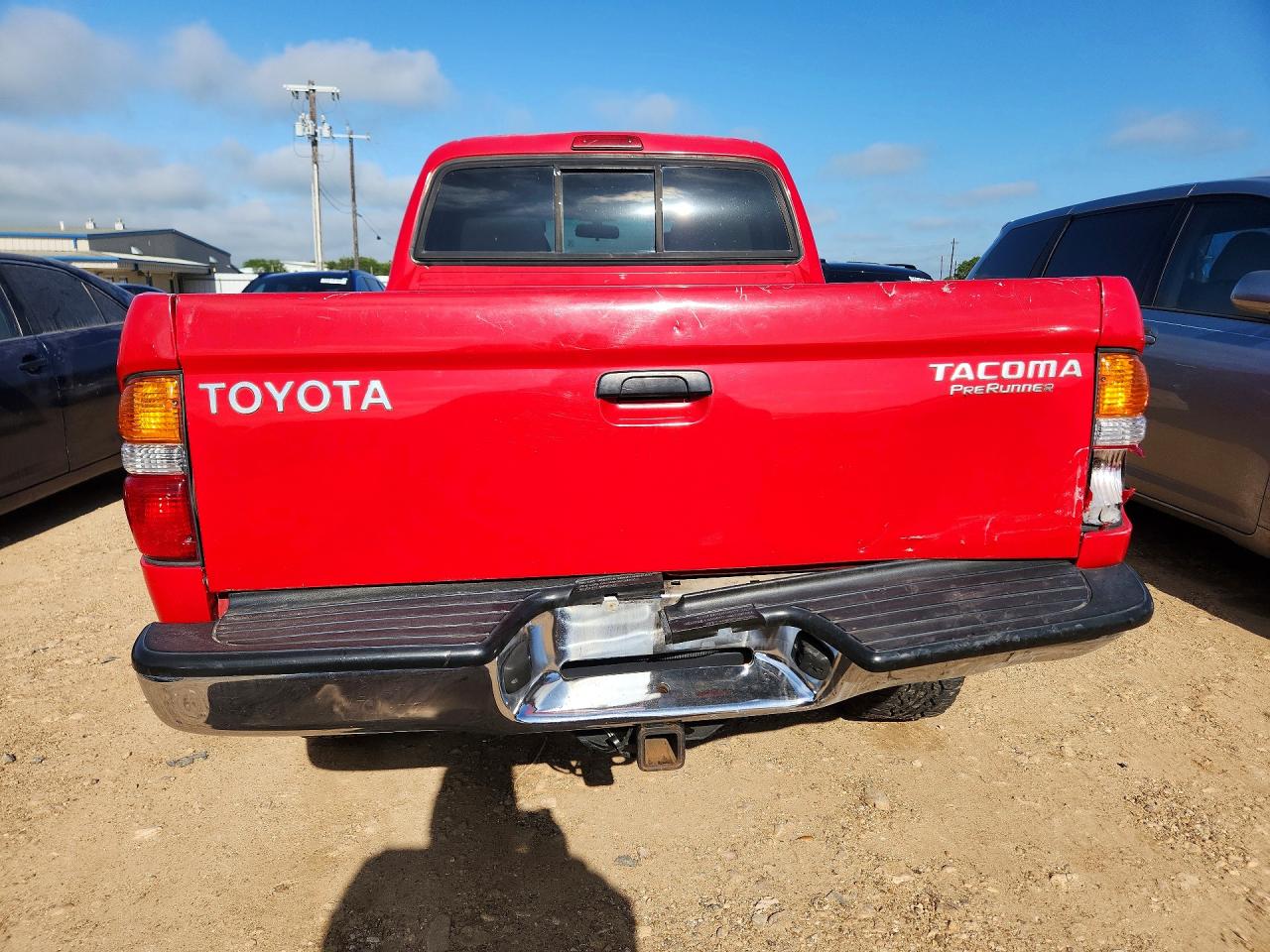 2003 Toyota Tacoma Double Cab Prerunner Red vin: 5TEGN92N33Z290705