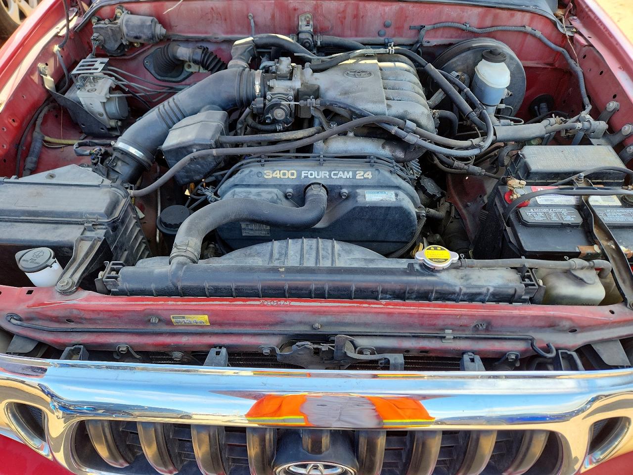 2003 Toyota Tacoma Double Cab Prerunner Red vin: 5TEGN92N33Z290705