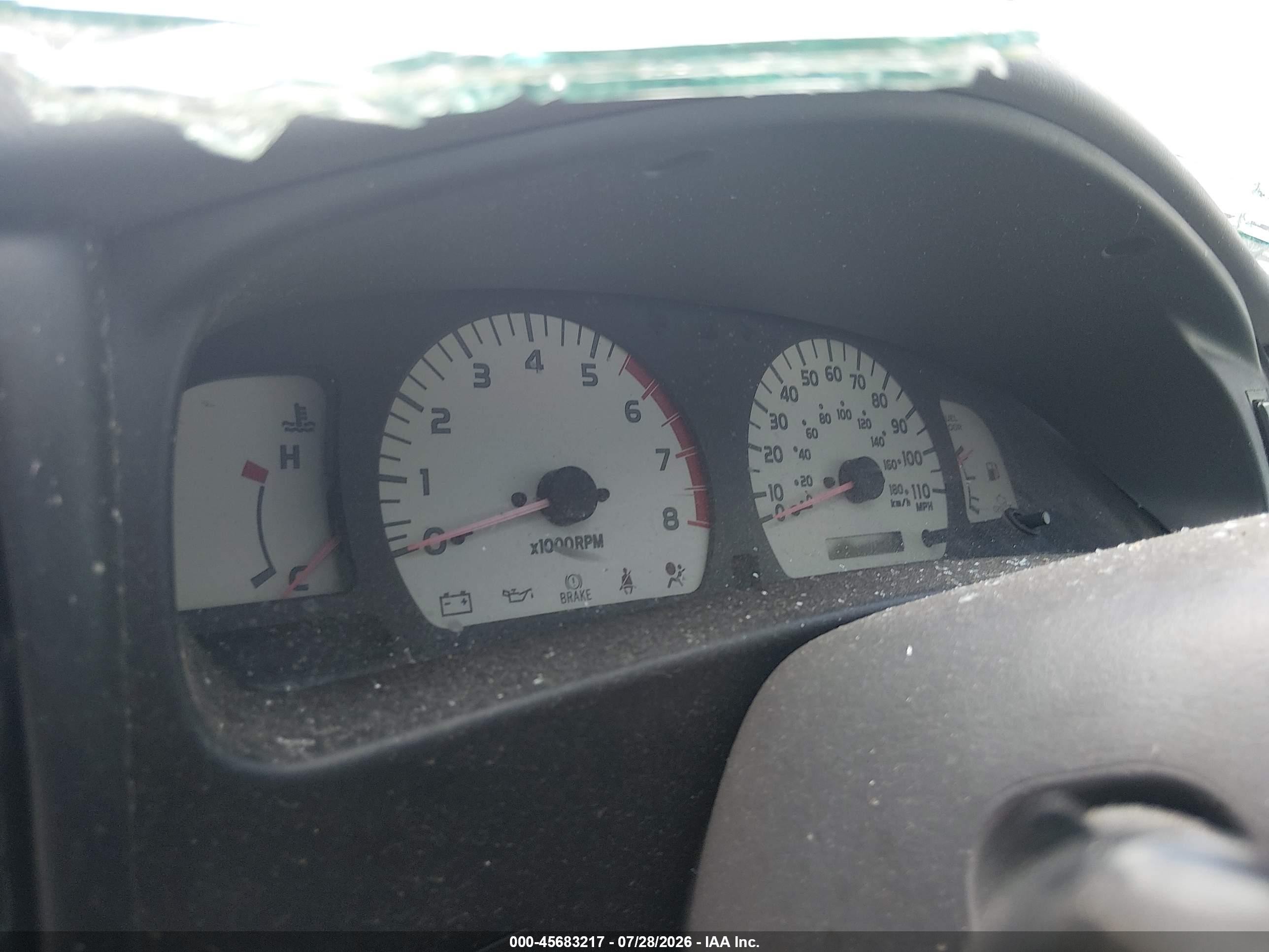 2001 Toyota Tacoma Prerunner V6 Silver vin: 5TEGN92N41Z876116