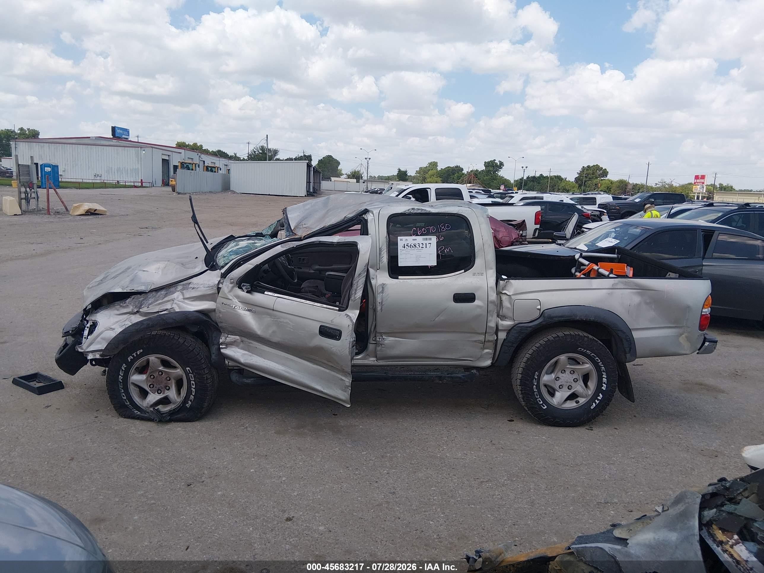 2001 Toyota Tacoma Prerunner V6 Silver vin: 5TEGN92N41Z876116