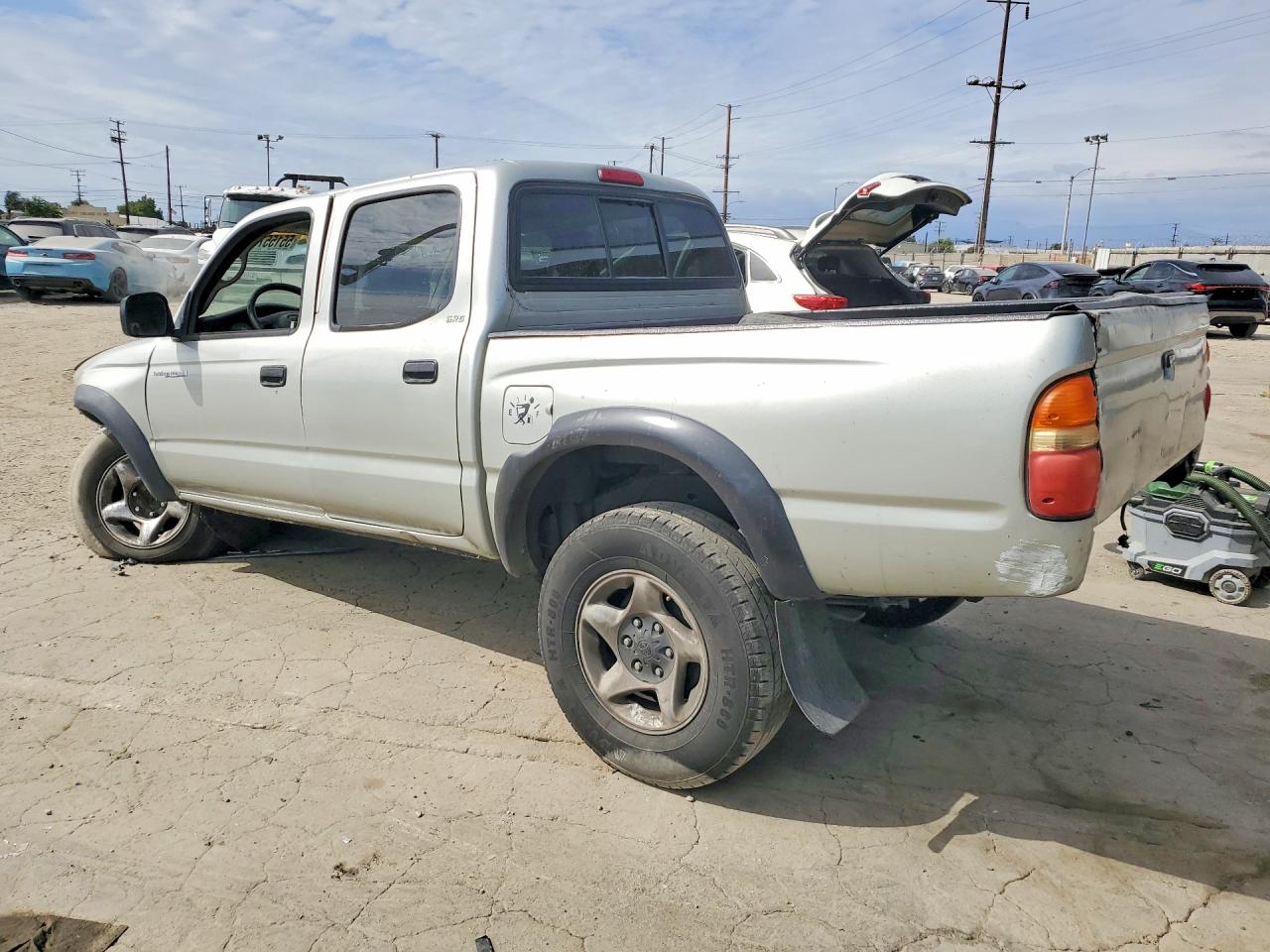 2002 Toyota Tacoma Double Cab Prerunner Silver vin: 5TEGN92N42Z028514
