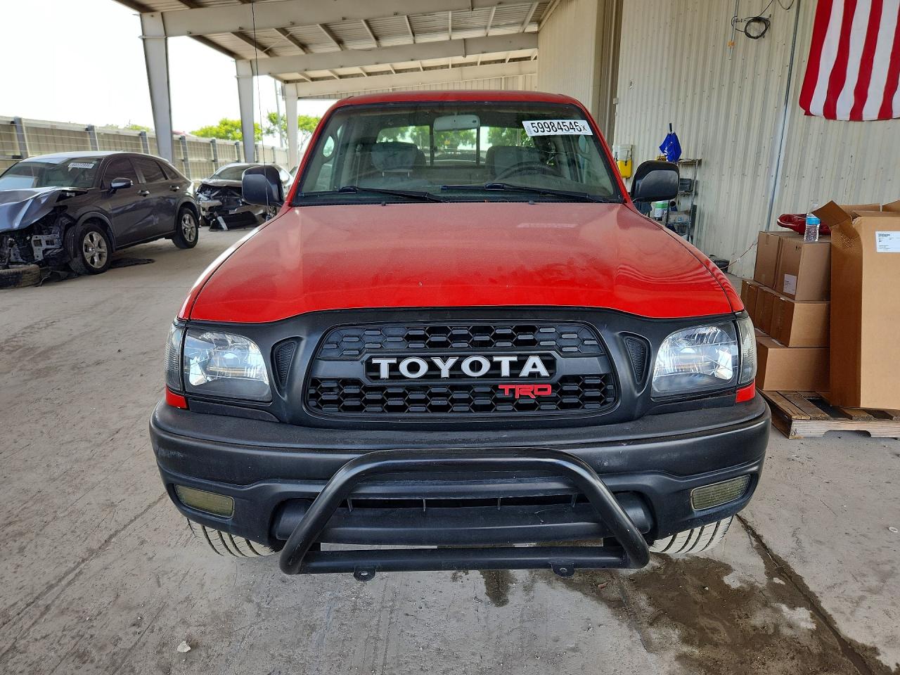 2003 Toyota Tacoma Double Cab Prerunner Red vin: 5TEGN92N43Z199331