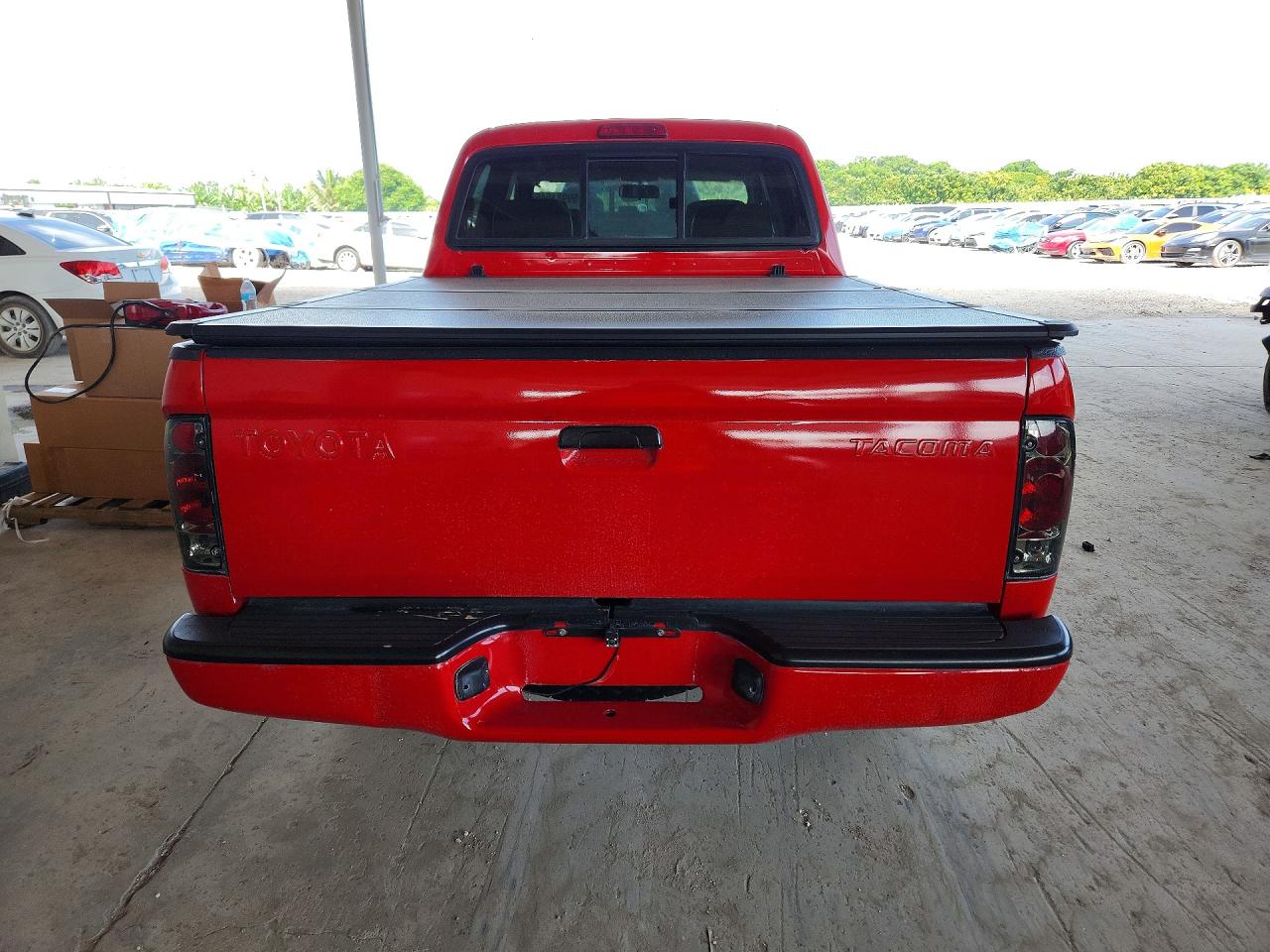 2003 Toyota Tacoma Double Cab Prerunner Red vin: 5TEGN92N43Z199331