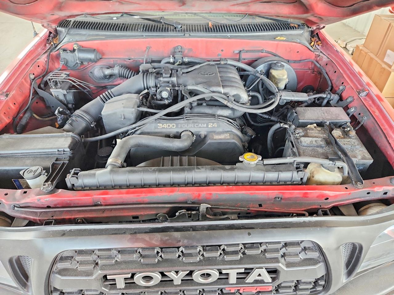 2003 Toyota Tacoma Double Cab Prerunner Red vin: 5TEGN92N43Z199331