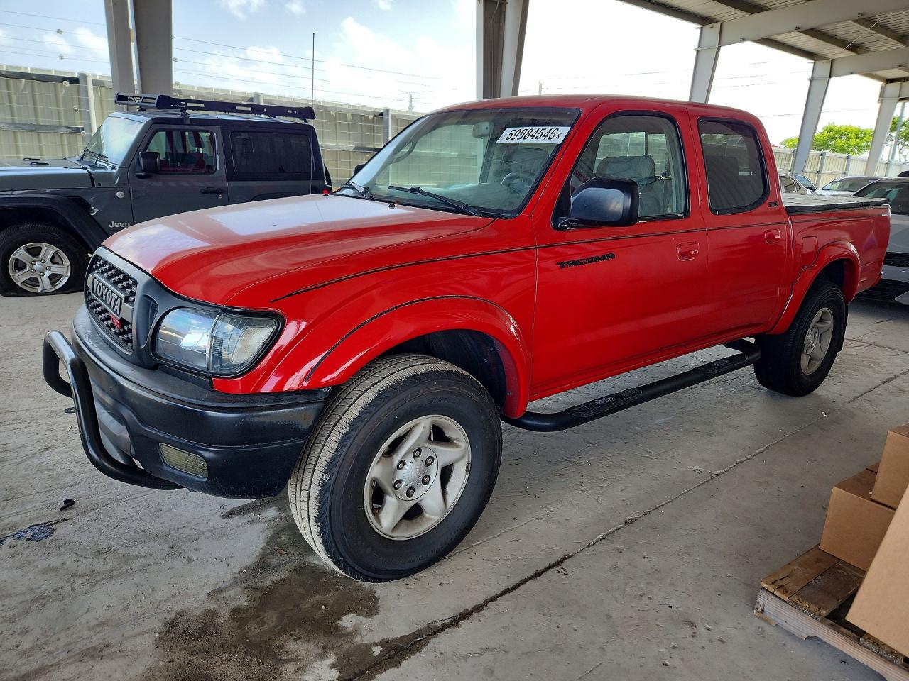 2003 Toyota Tacoma Double Cab Prerunner Red vin: 5TEGN92N43Z199331